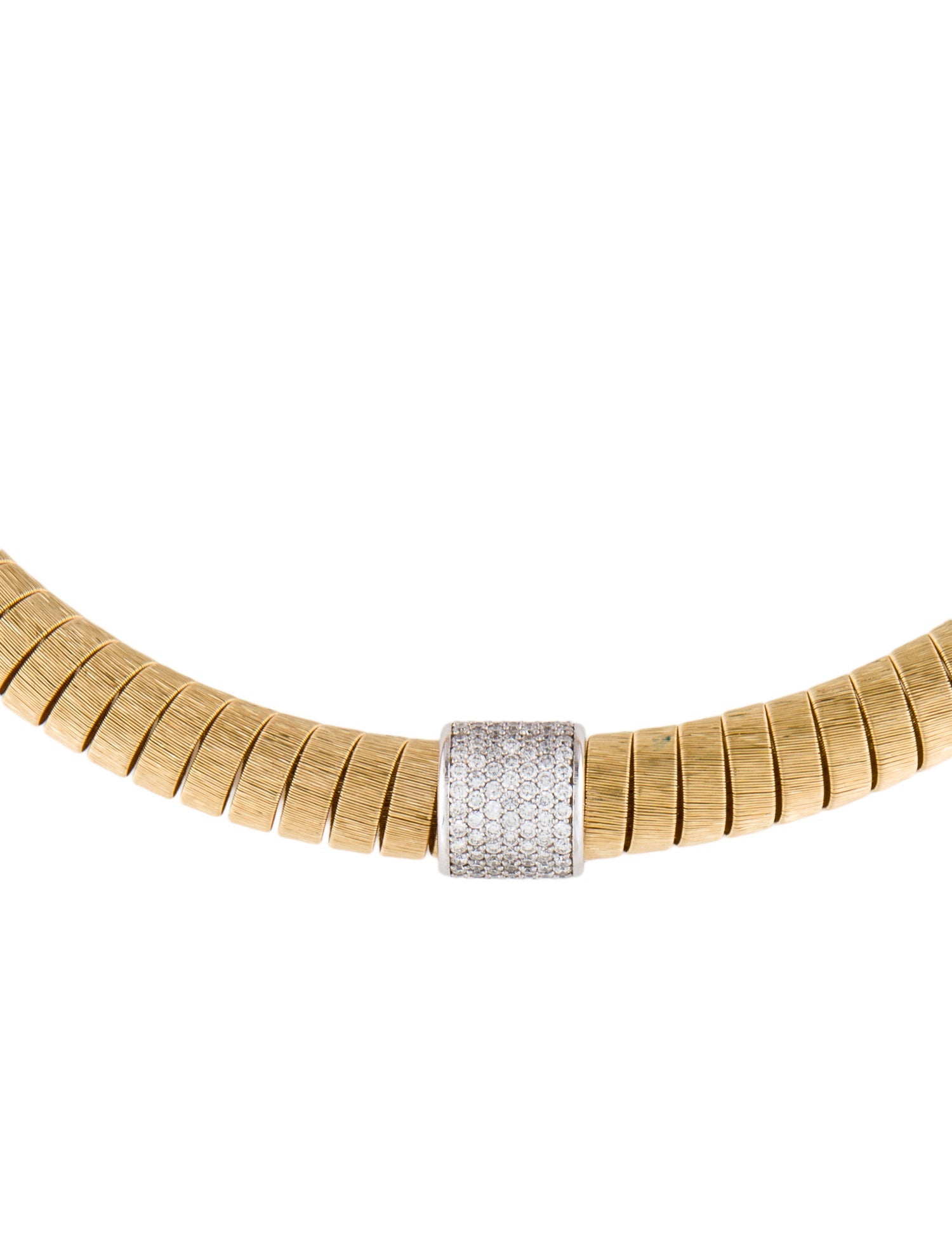 Necklace 18K 1.68ctw Diamond Coil Collar