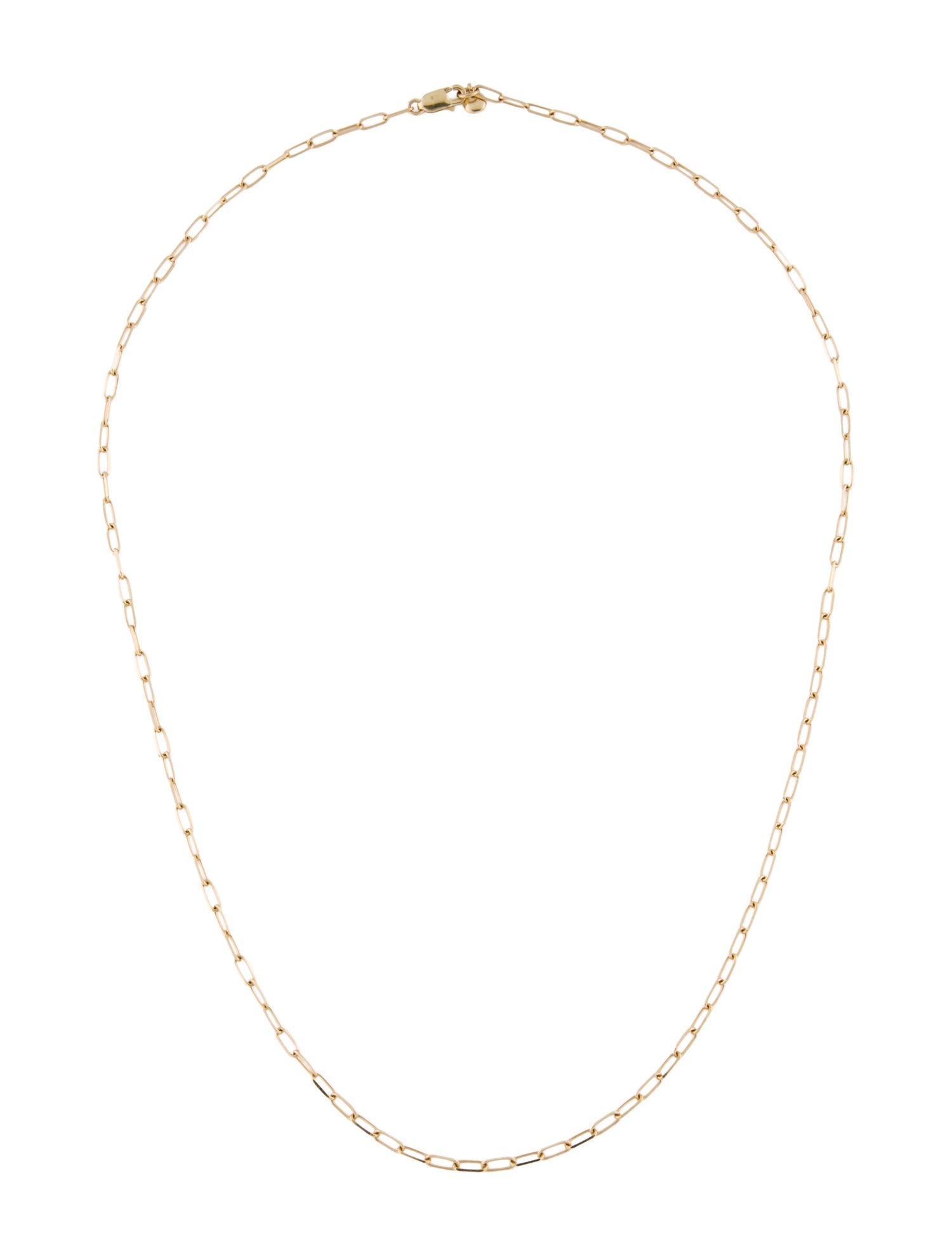 Necklace 14K Mini Paperclip