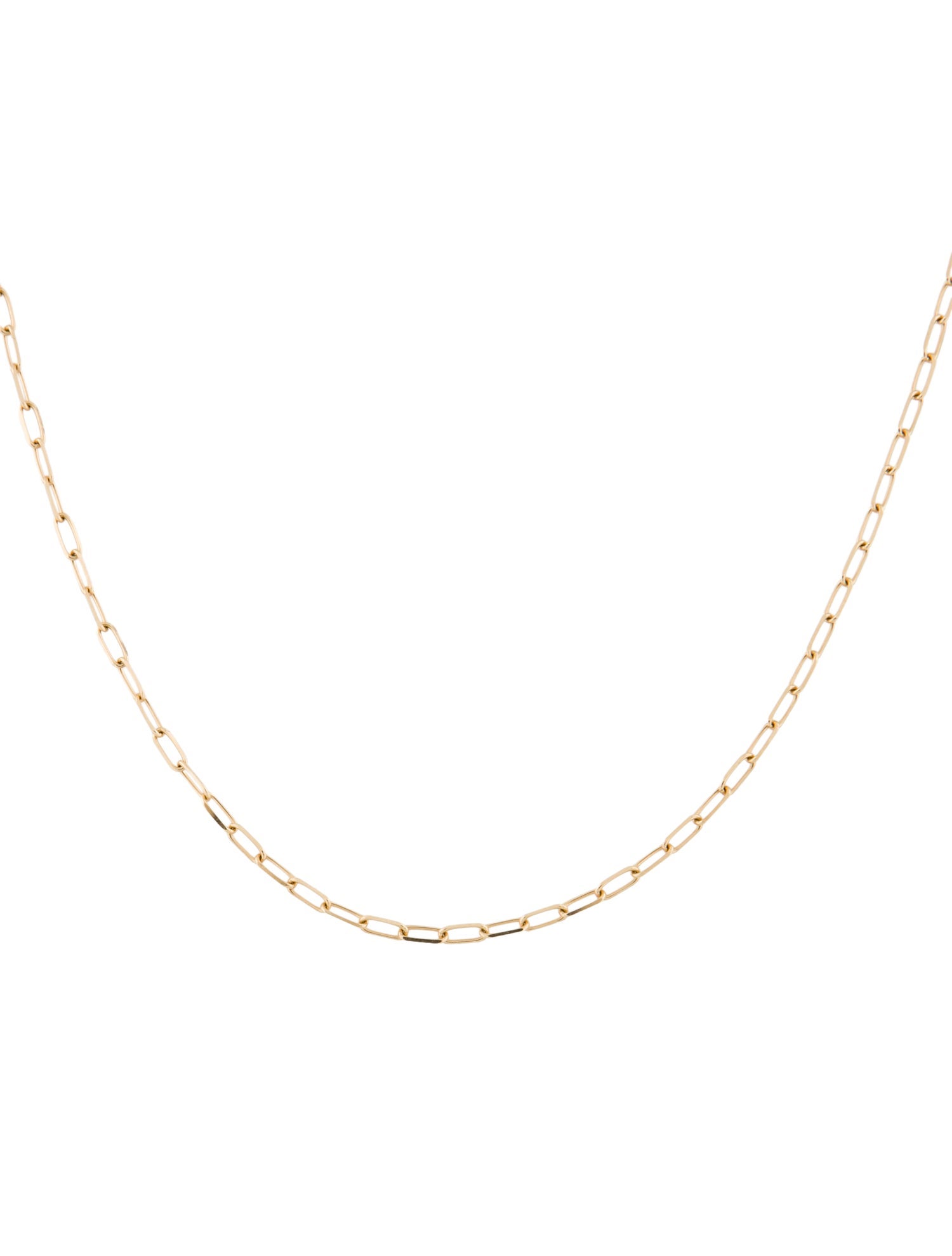 Necklace 14K Mini Paperclip