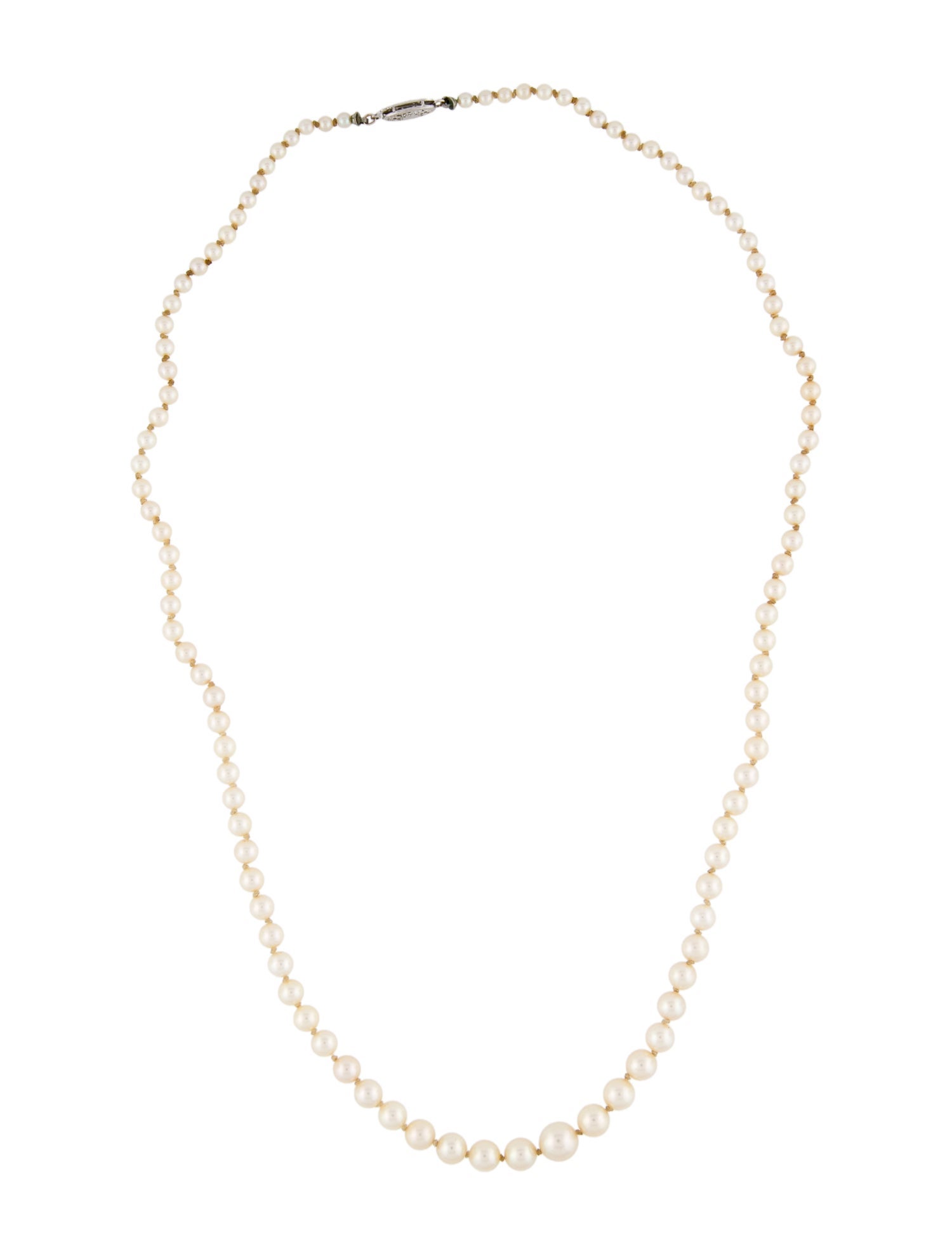 Necklace 14K Graduated Pearl Strand