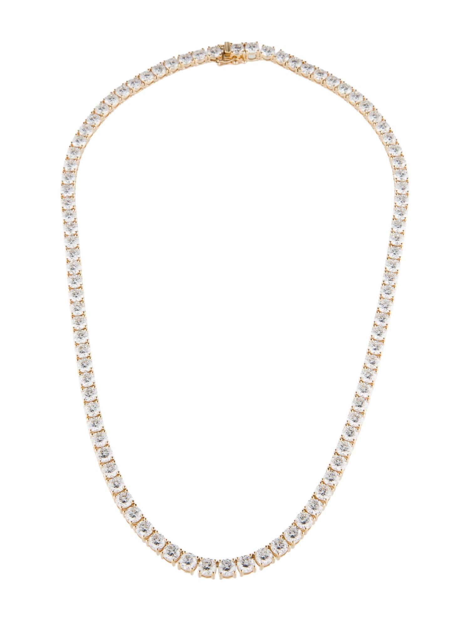 Necklace 14K 36.00ctw Lab-Grown Diamond Tennis