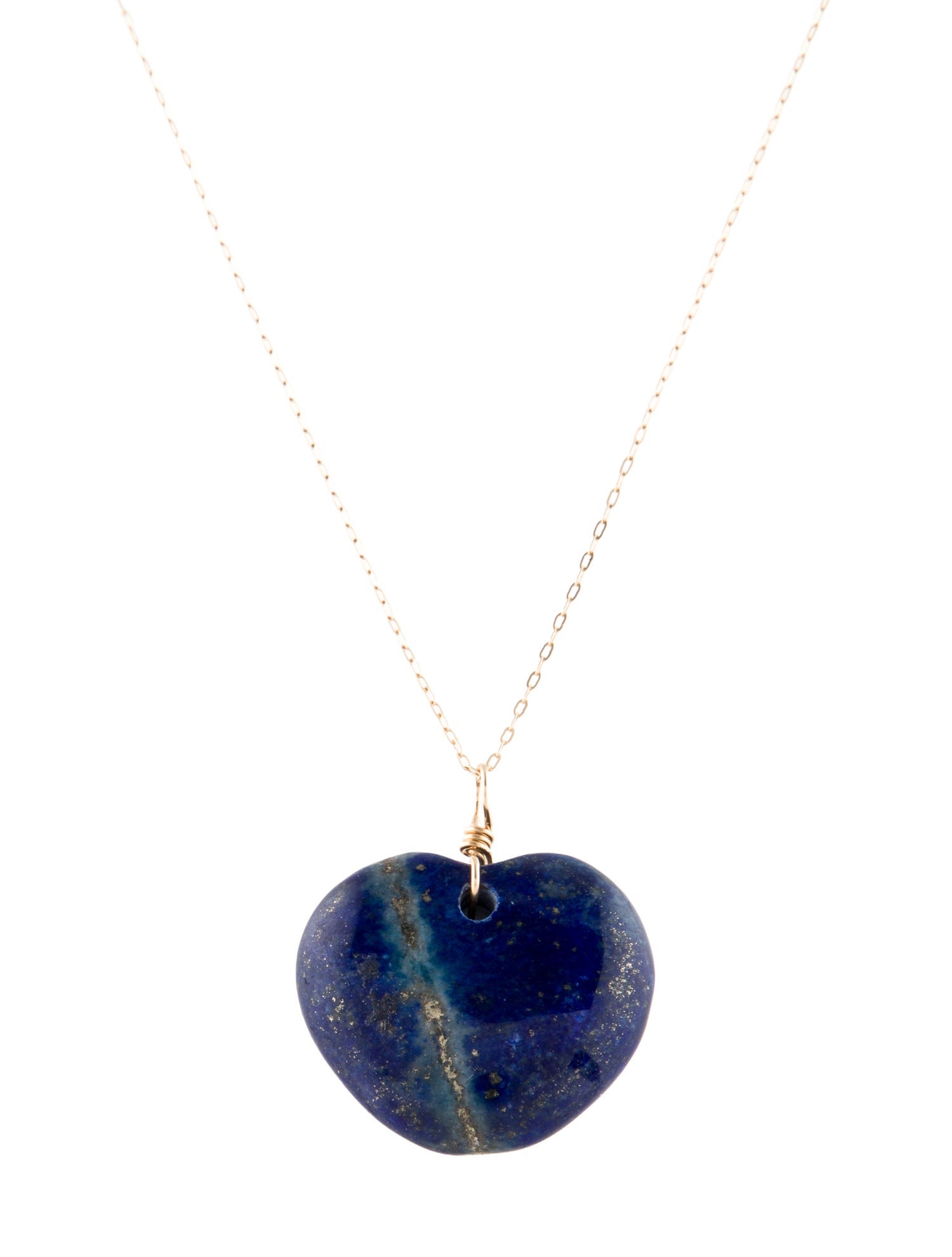 Necklace 14K Lapis Lazuli Pendant