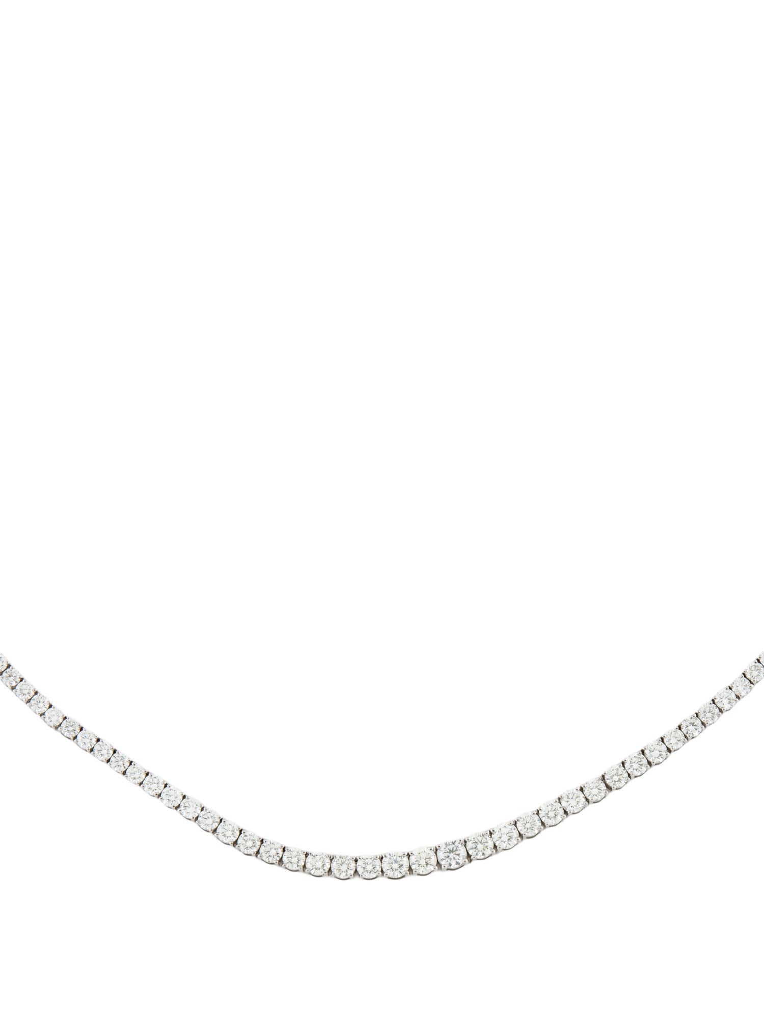 Necklace Platinum 6.65ctw Diamond Graduated Tennis