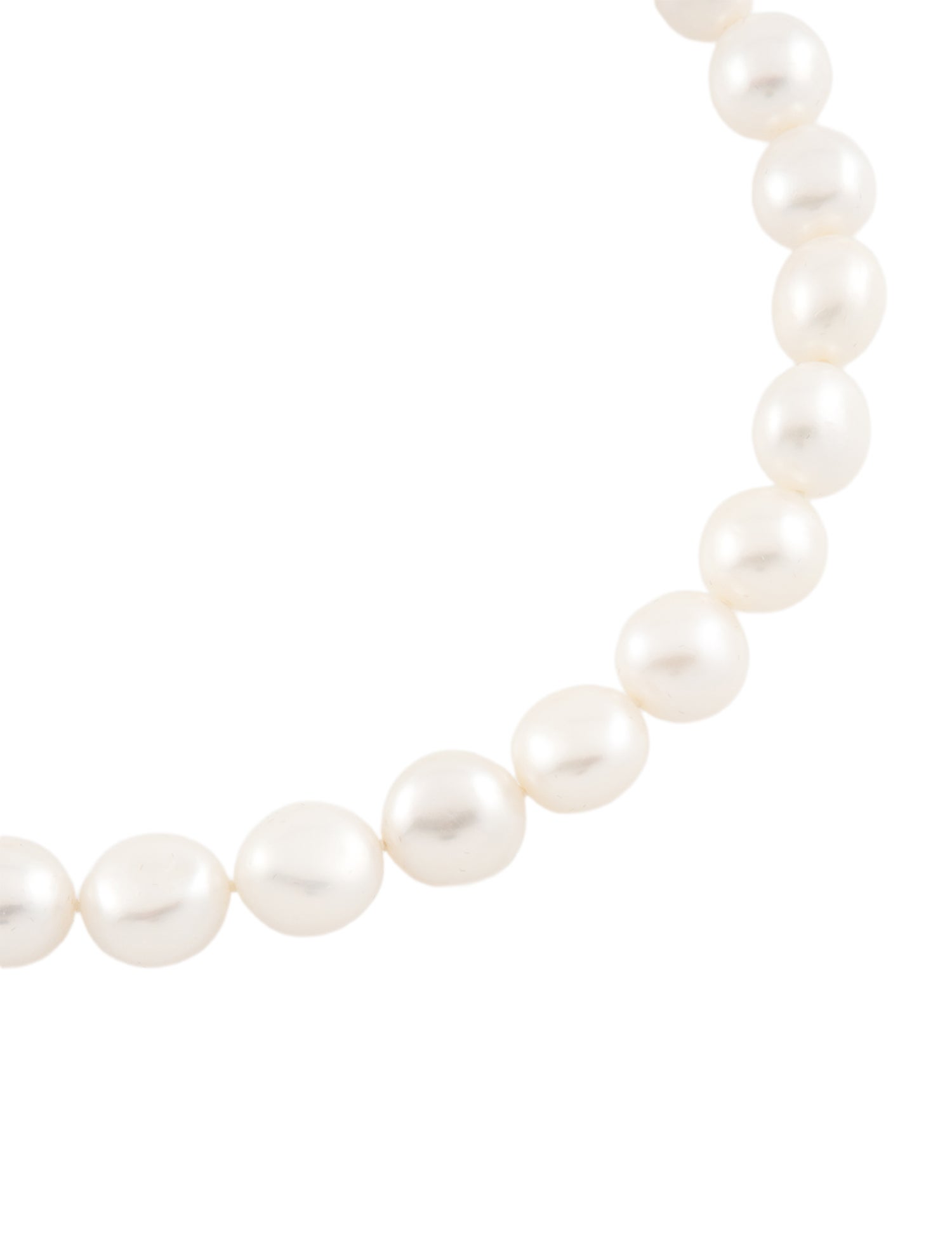 Necklace 14K Pearl & Diamond Bead Strand