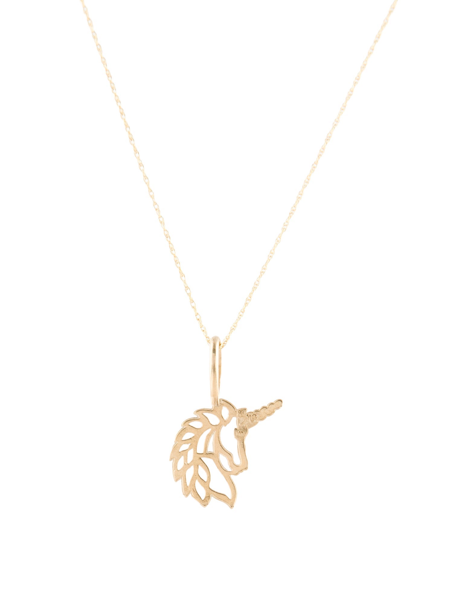 Necklace 14K Unicorn Pendant