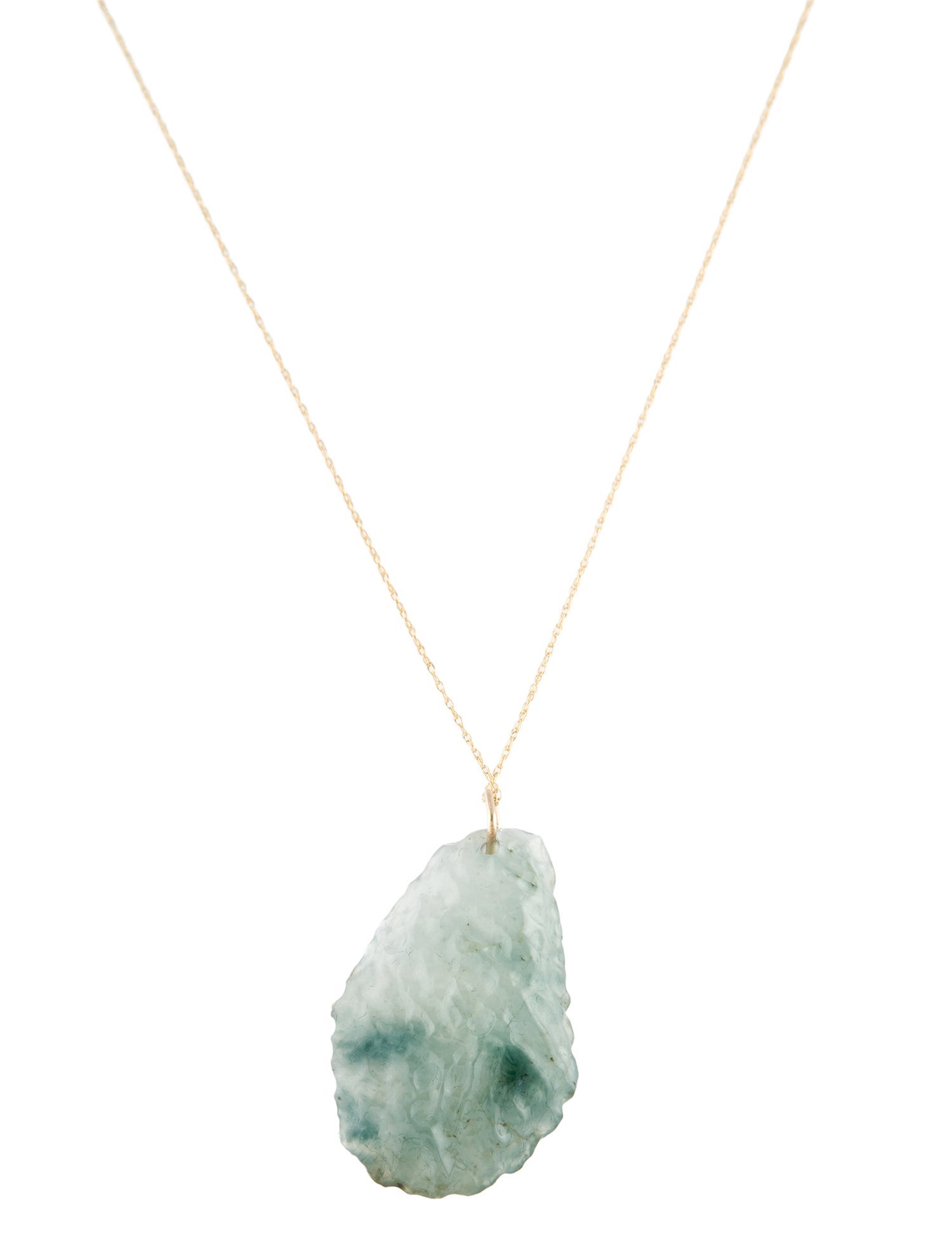 Necklace 14K Jadeite Pendant