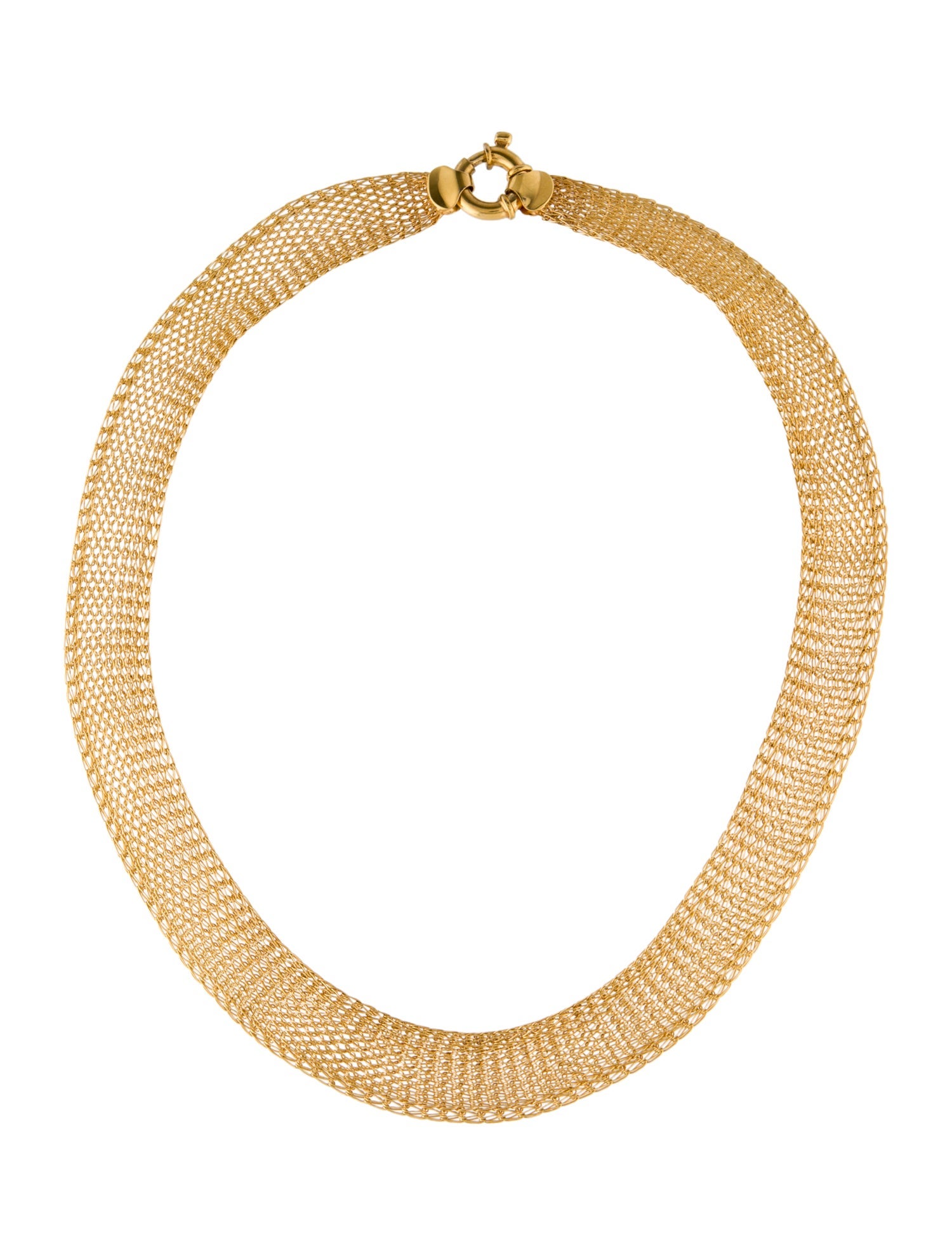 Necklace 14K Mesh Collar