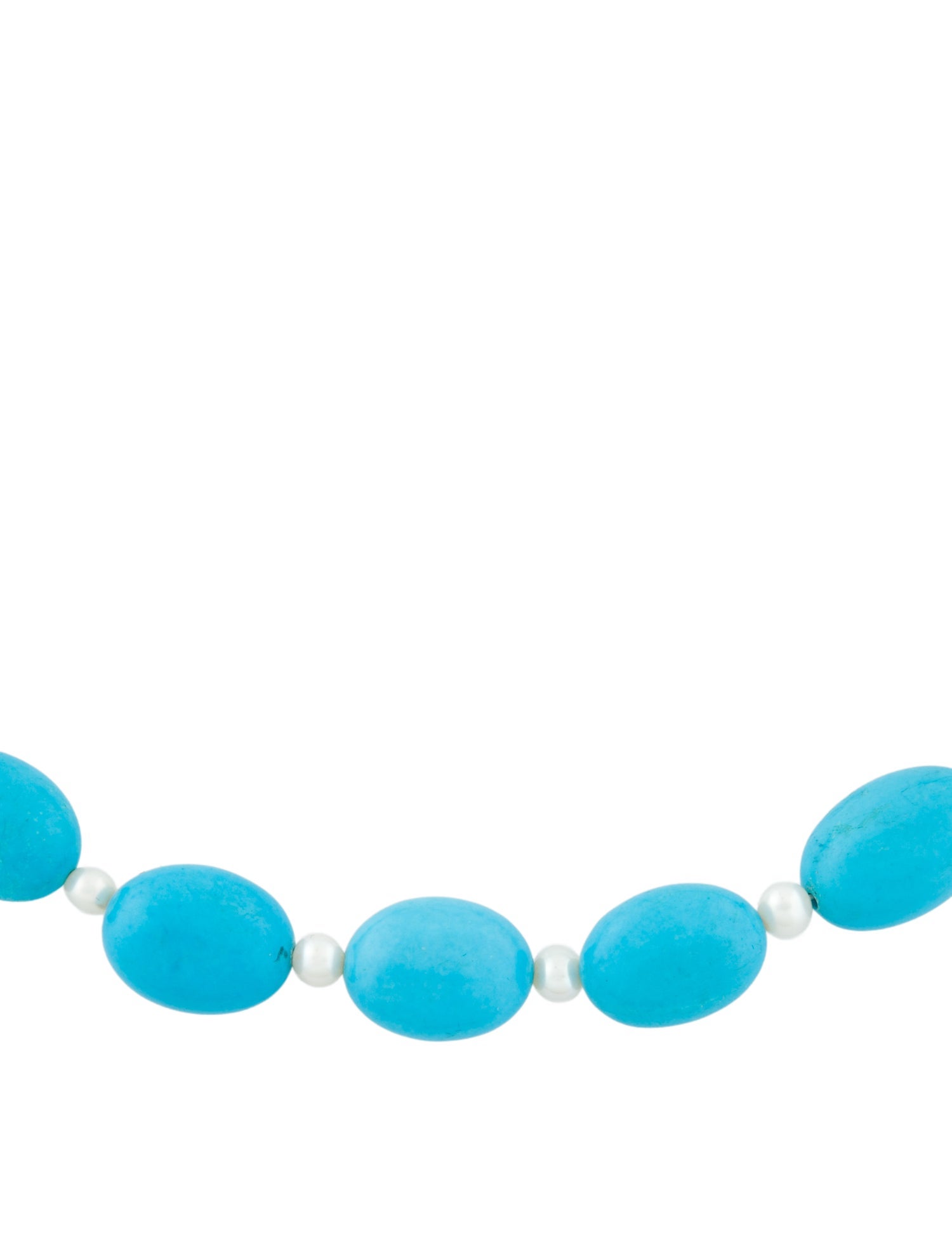 Necklace 14K Pearl & Dyed Magnesite Bead Strand