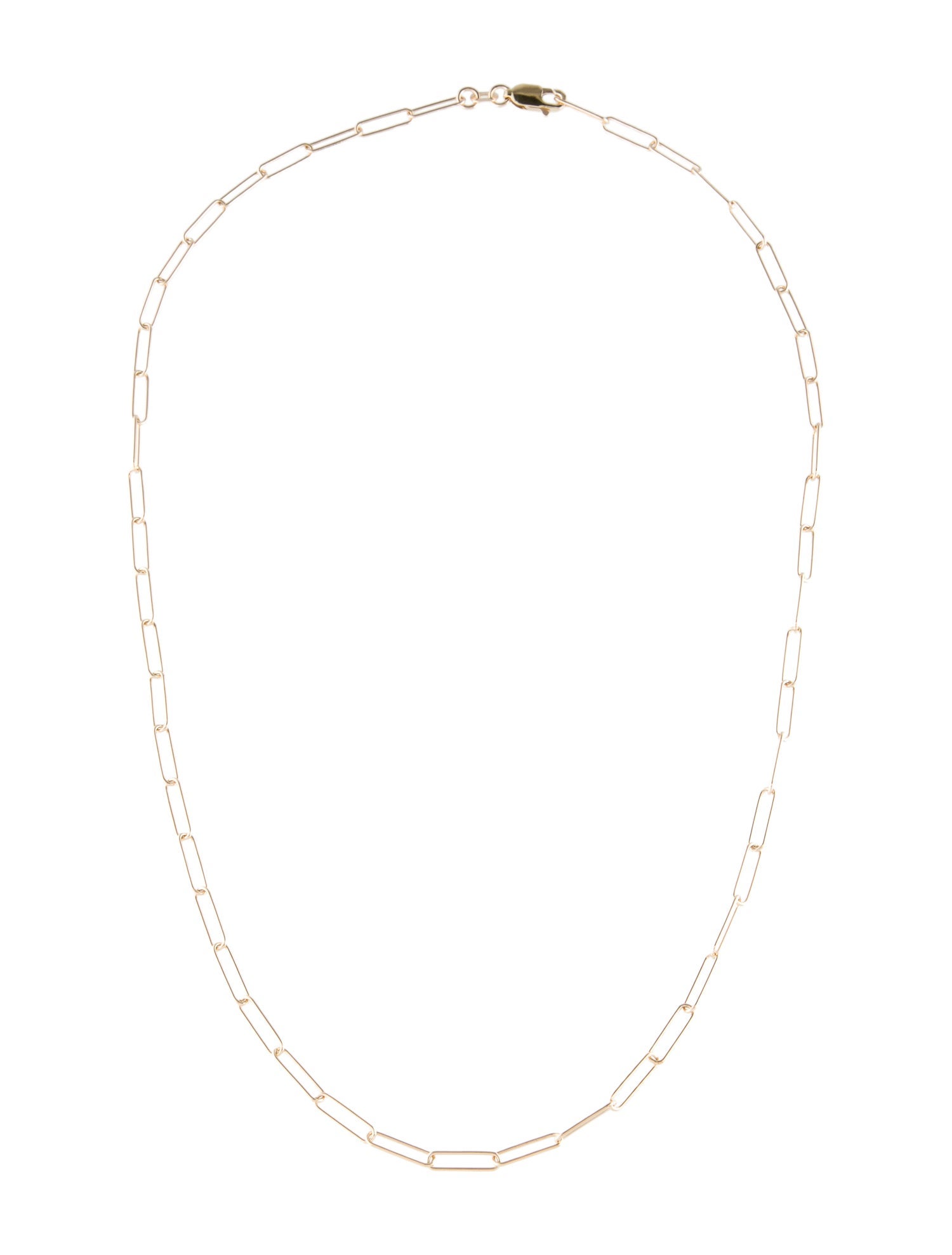 Necklace 14K Paper Clip Chain