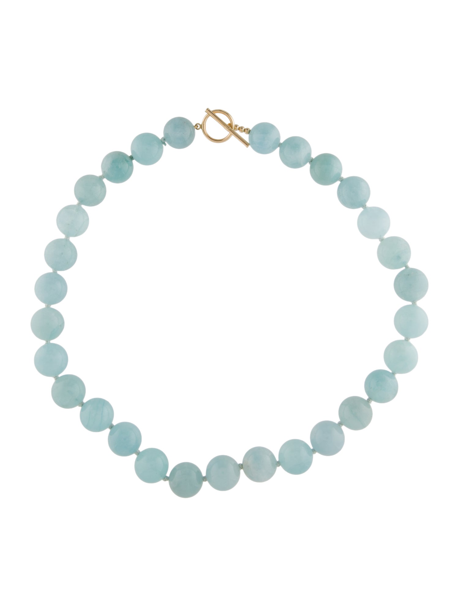 Necklace 14K Aquamarine Bead