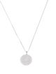 Necklace 18K Diamond Disc Pendant Necklace