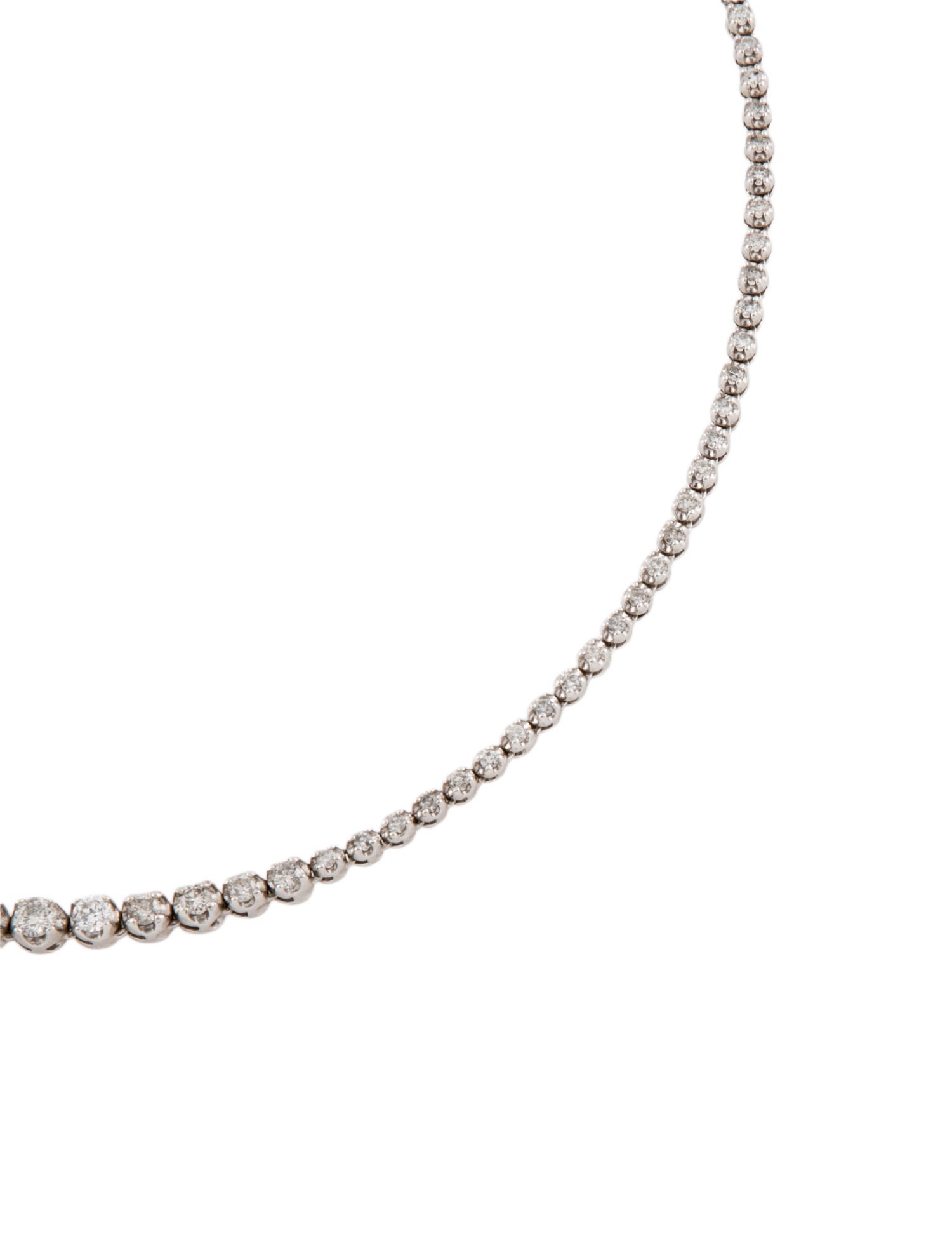 Necklace 14K Diamond Graduated Tennis Link