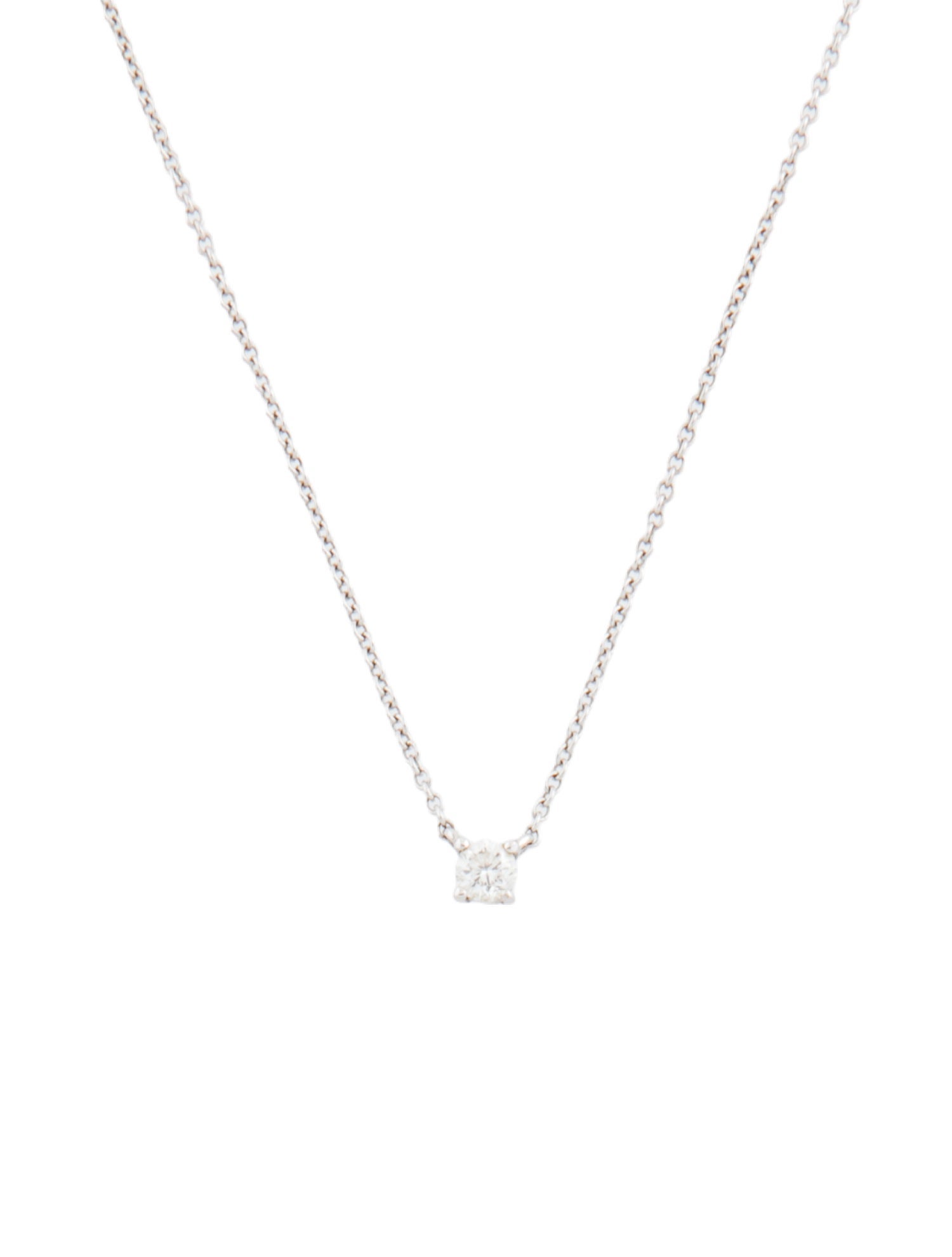 Necklace 18K Diamond Solitaire Pendant
