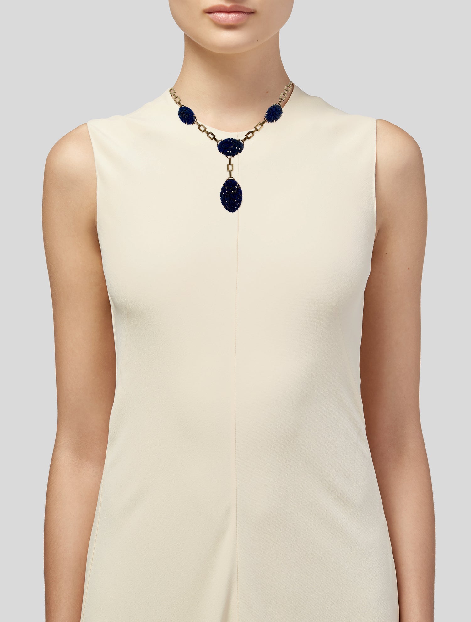 Necklace 14K Lapis Lazuli Collar Pendant