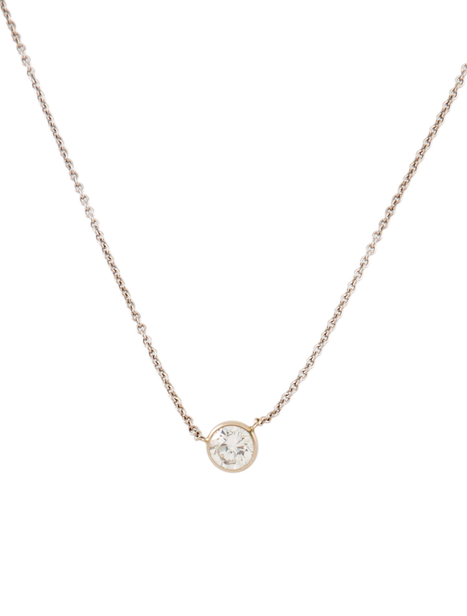 Necklace 14K 1.08ctw Diamond Solitaire