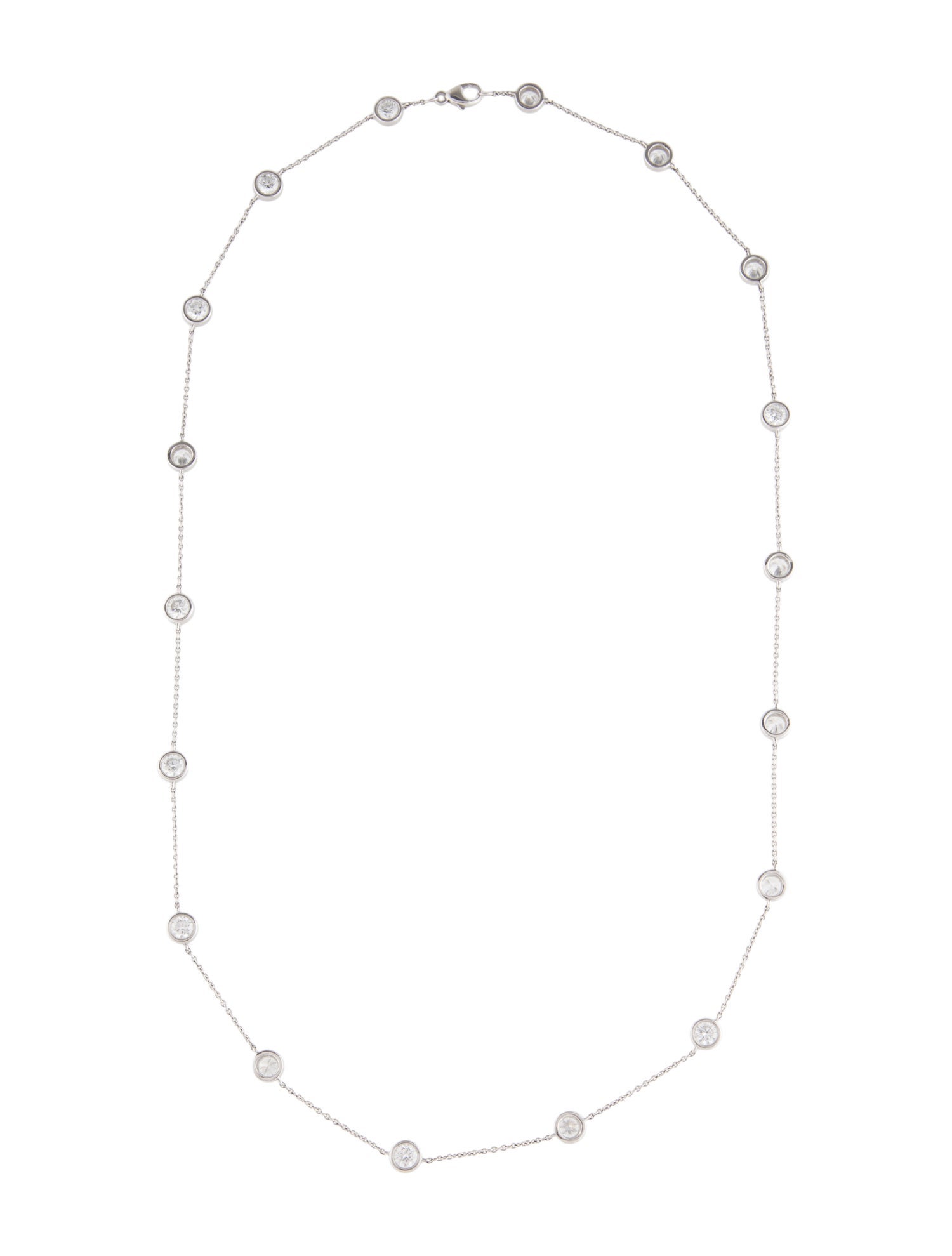 Necklace 14K 4.50ctw Lab-Grown Diamond Station Necklace