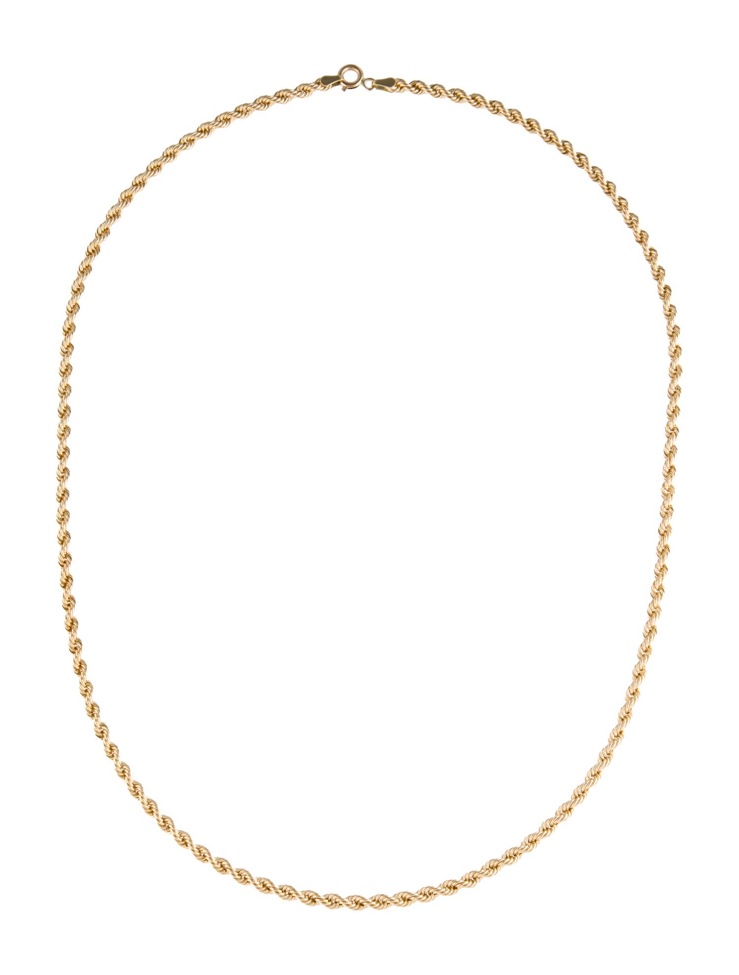 Necklace 14K Rope Chain Necklace