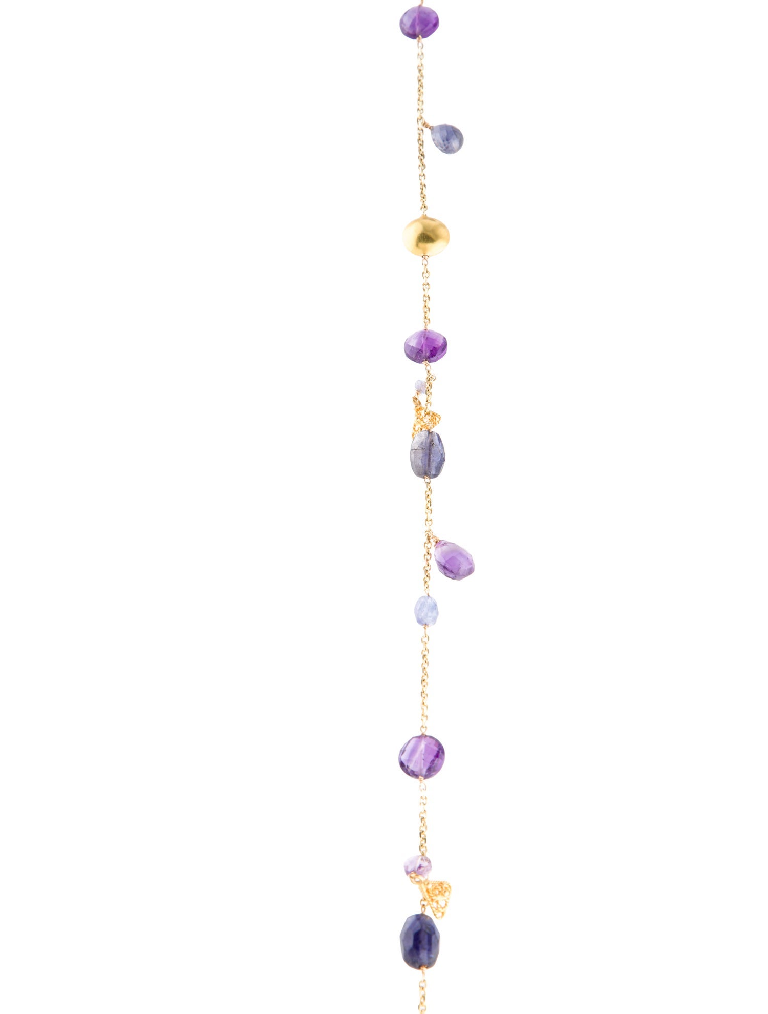 Necklace Amethyst & Iolite Station