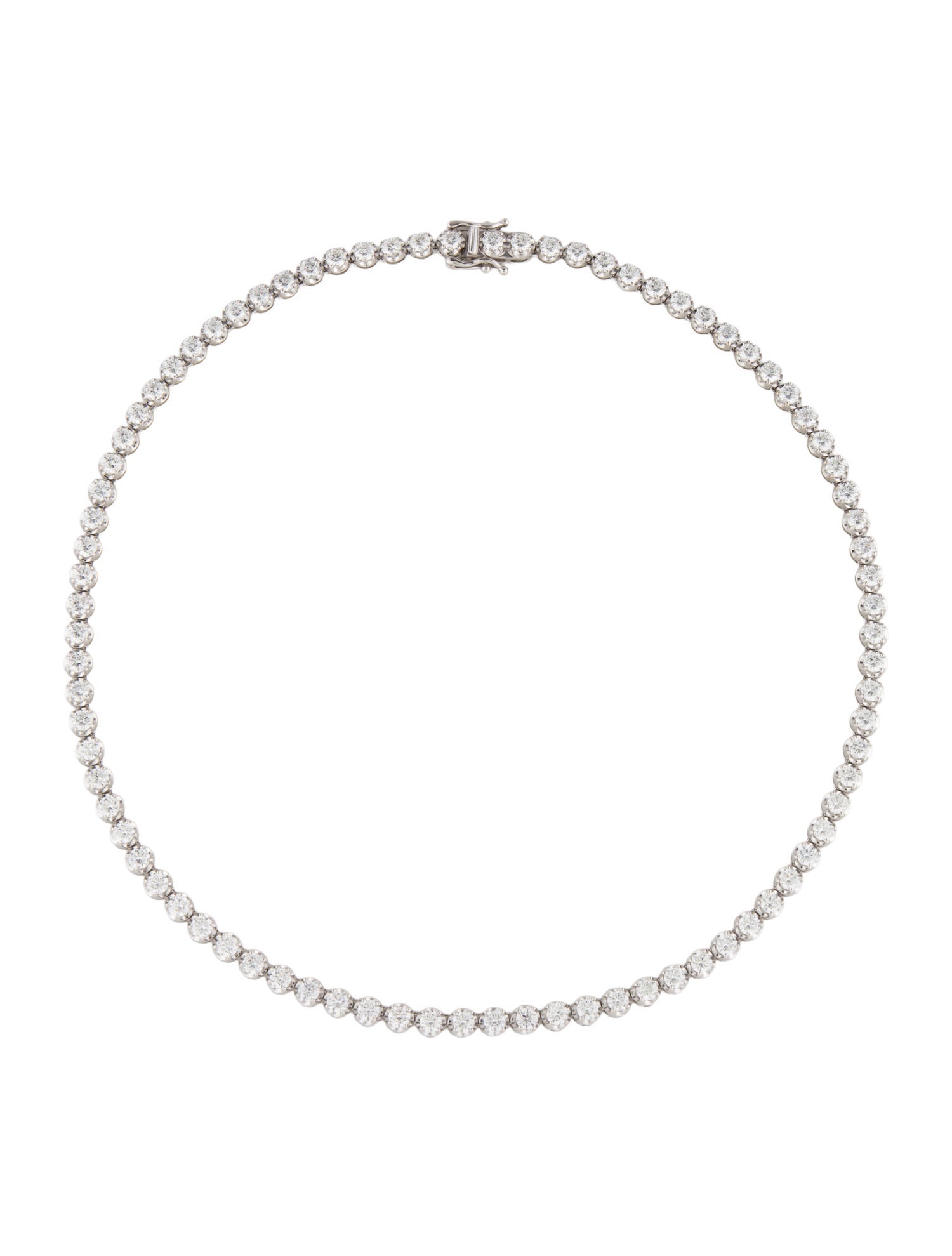 Necklace 14K 14.50ctw Lab-Grown Diamond Tennis w/ Tags