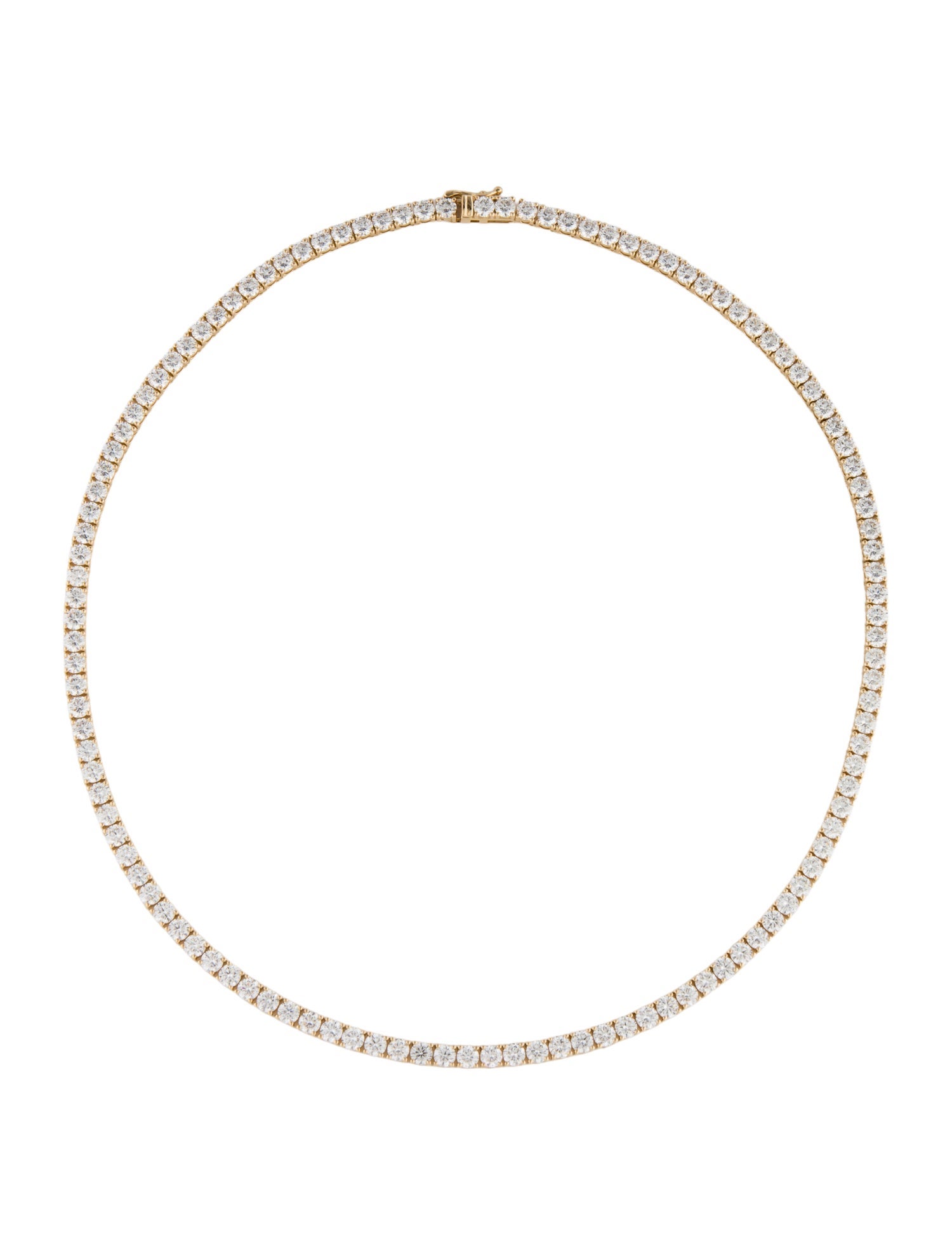Necklace 14K 20.00ctw Lab-Grown Diamond Tennis w/ Tags