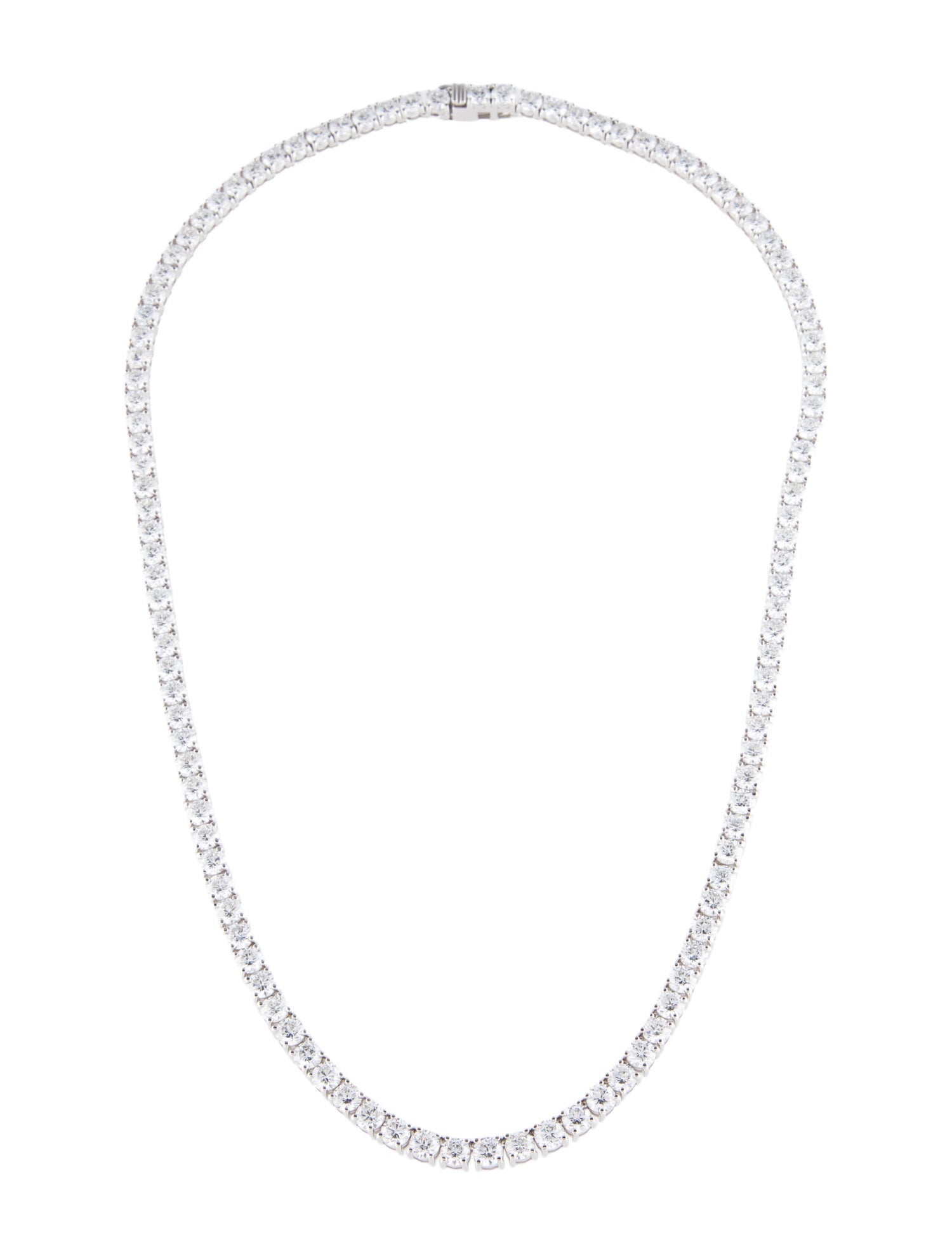 Necklace 14K 27.00ctw Lab-Grown Diamond Tennis Necklace