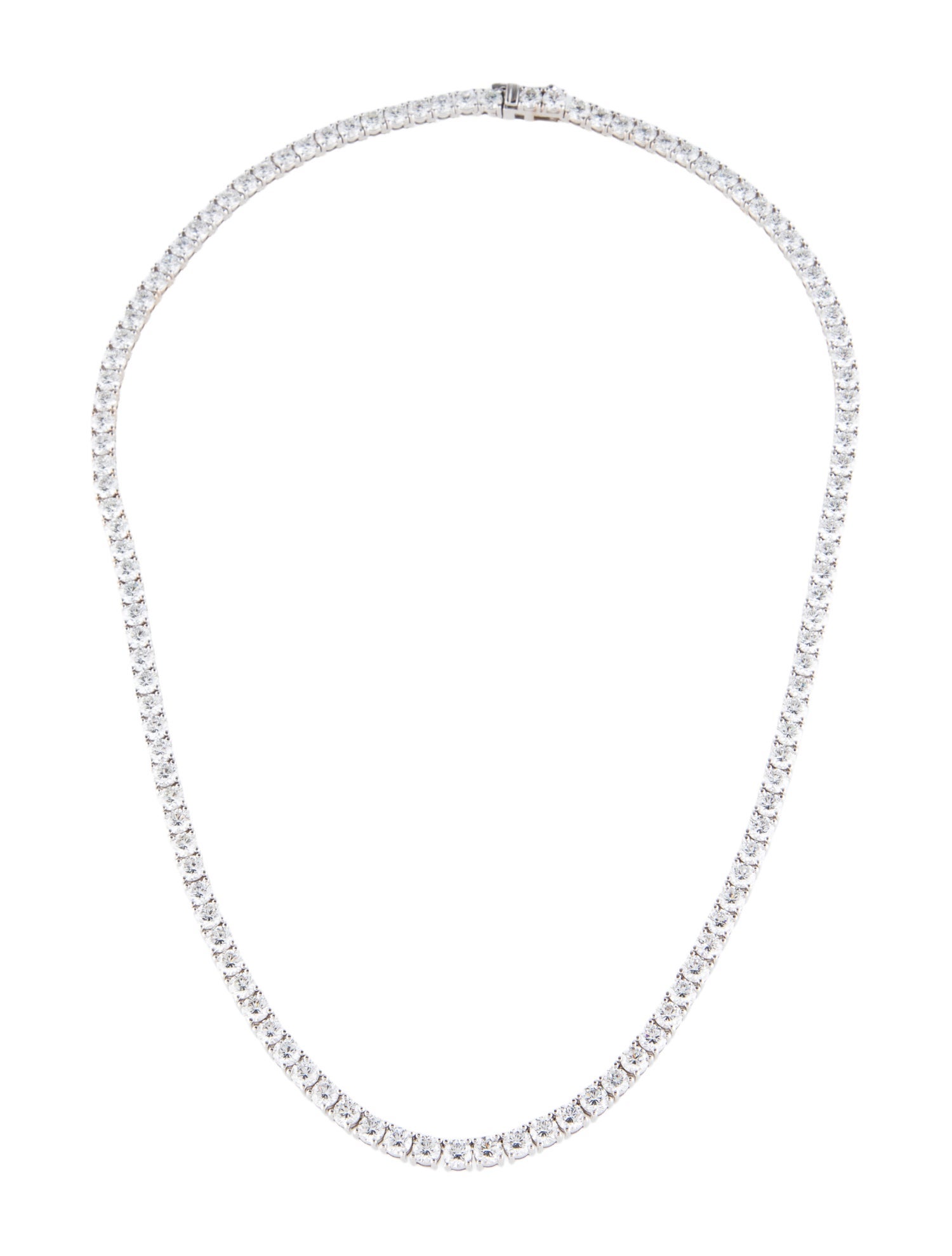 Necklace 14K 20.00ctw Lab-Grown Diamond Tennis Necklace
