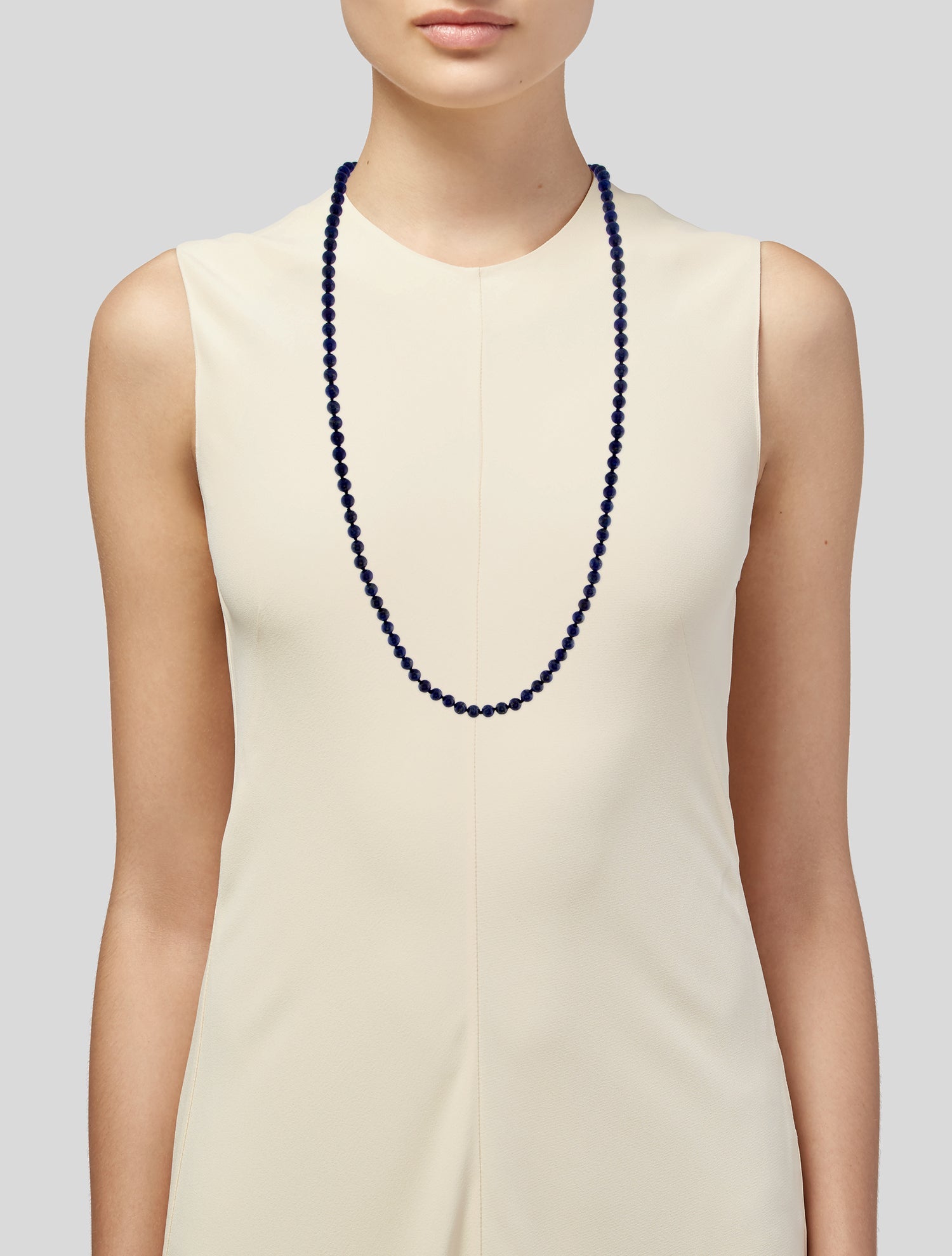 Necklace 14K Lapis Lazuli Bead Strand