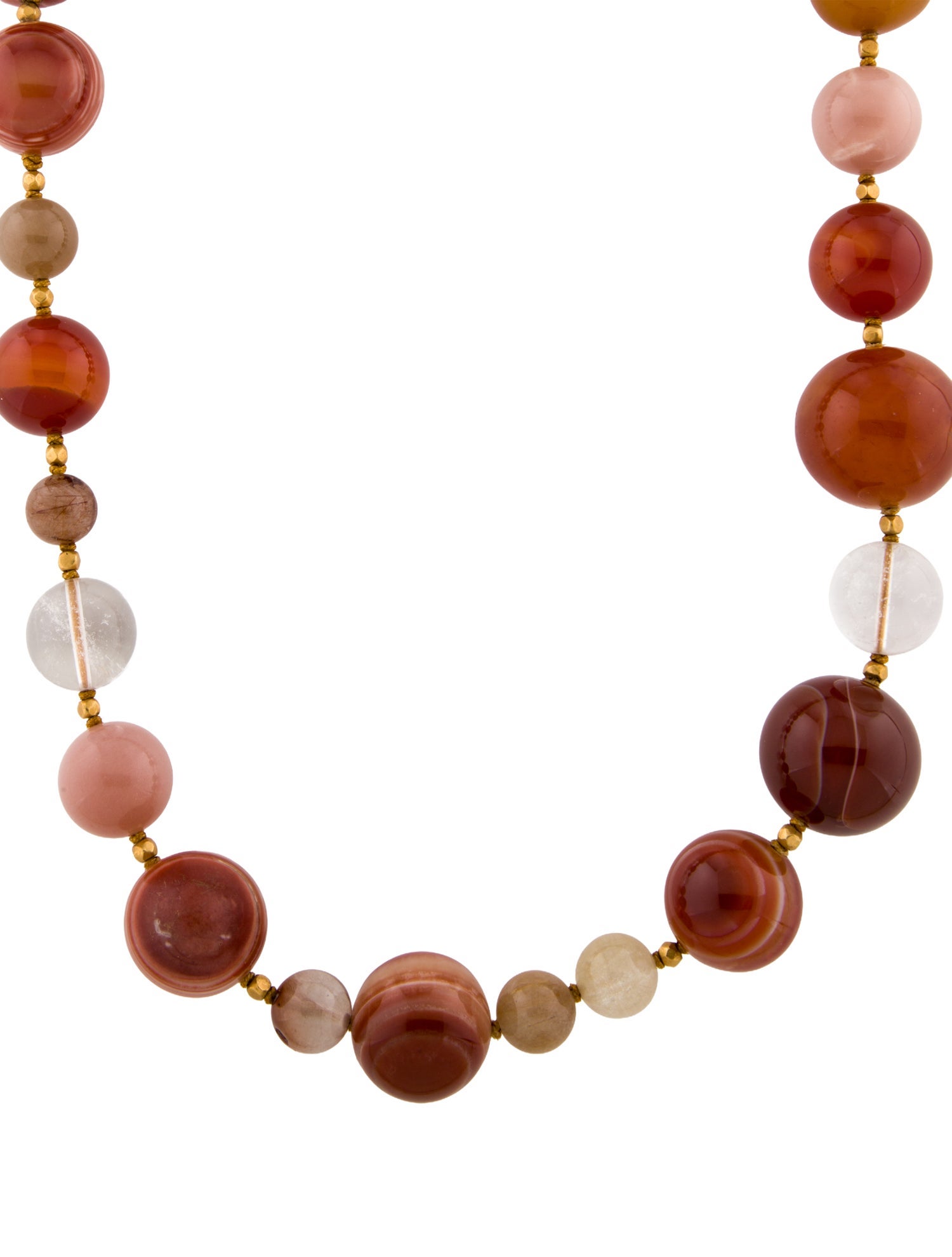 Necklace 18K Multistone Bead