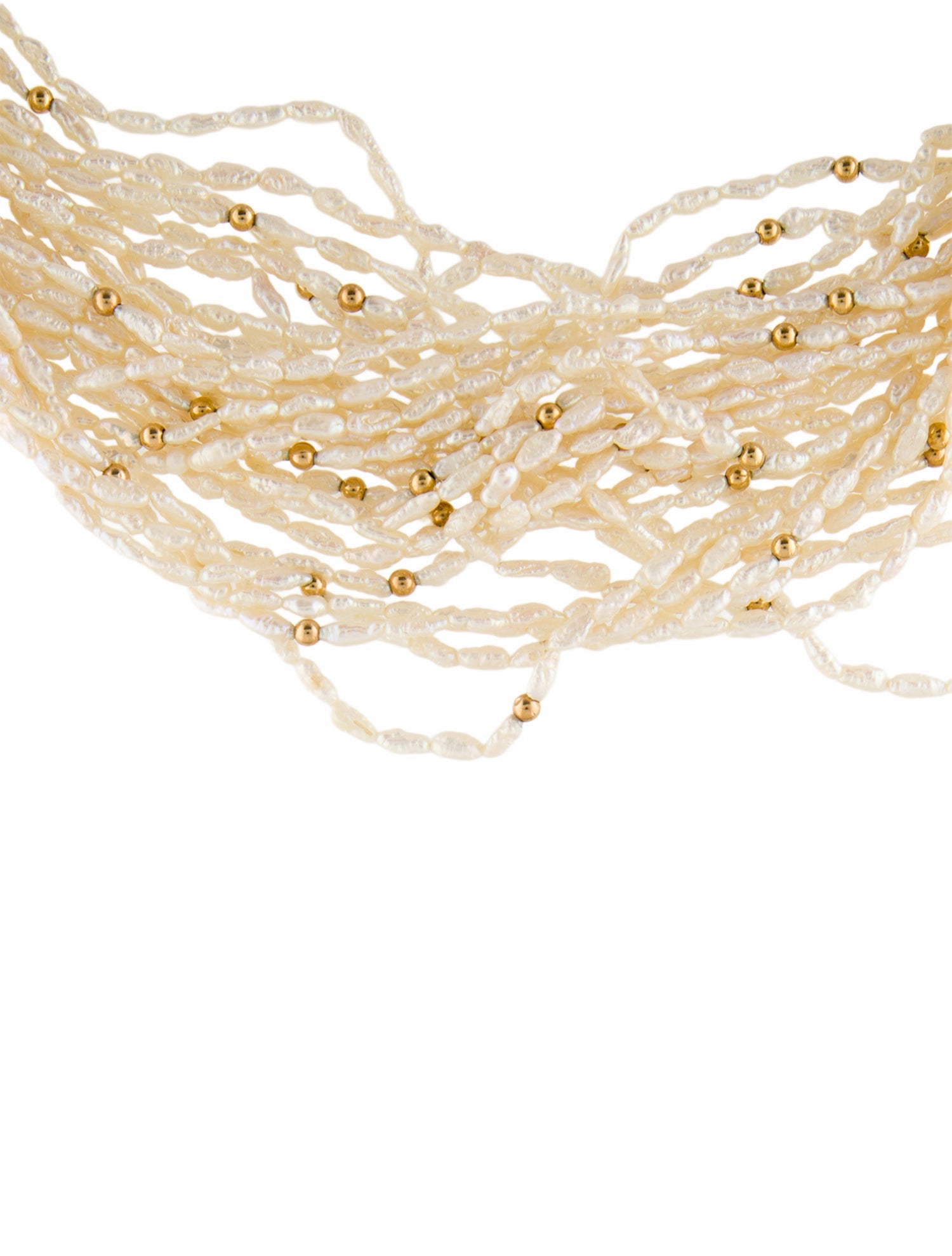 Necklace 14K Multistrand Pearl