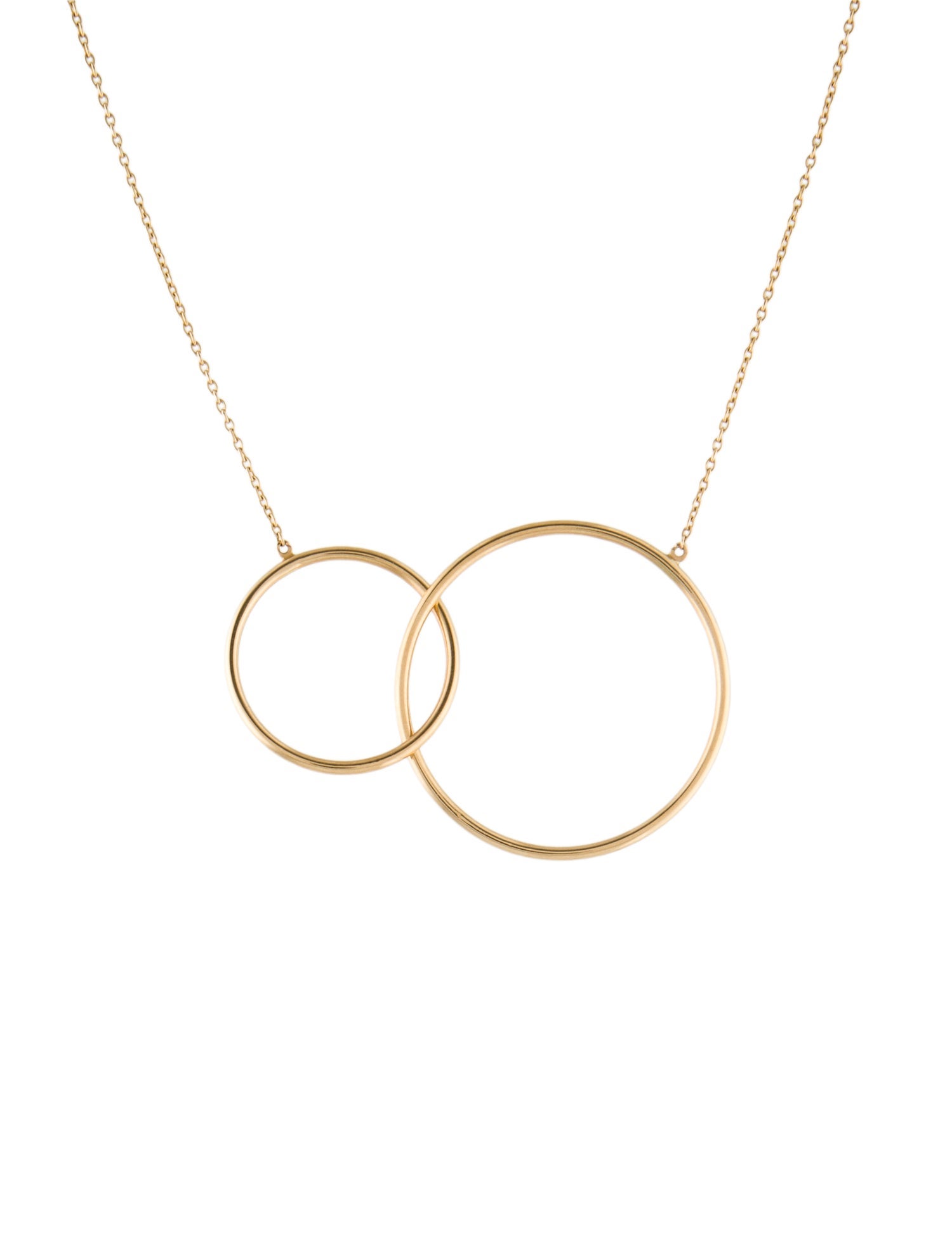 Necklace 14K InterCircles Pendant