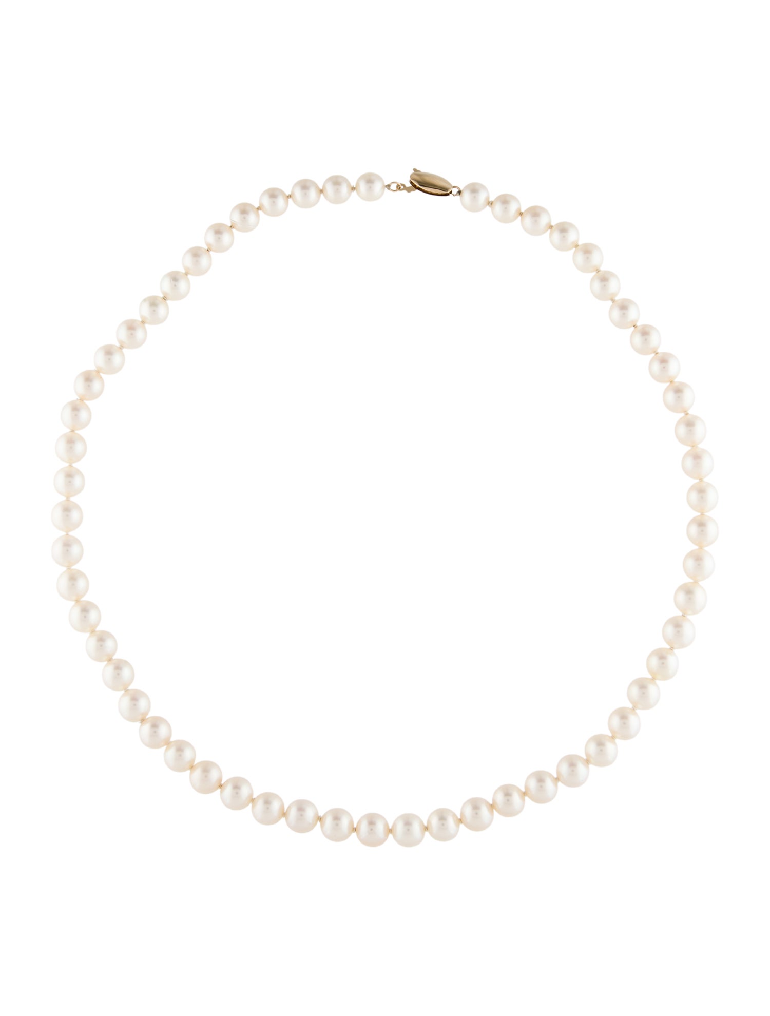 Necklace 14K Pearl Bead Strand