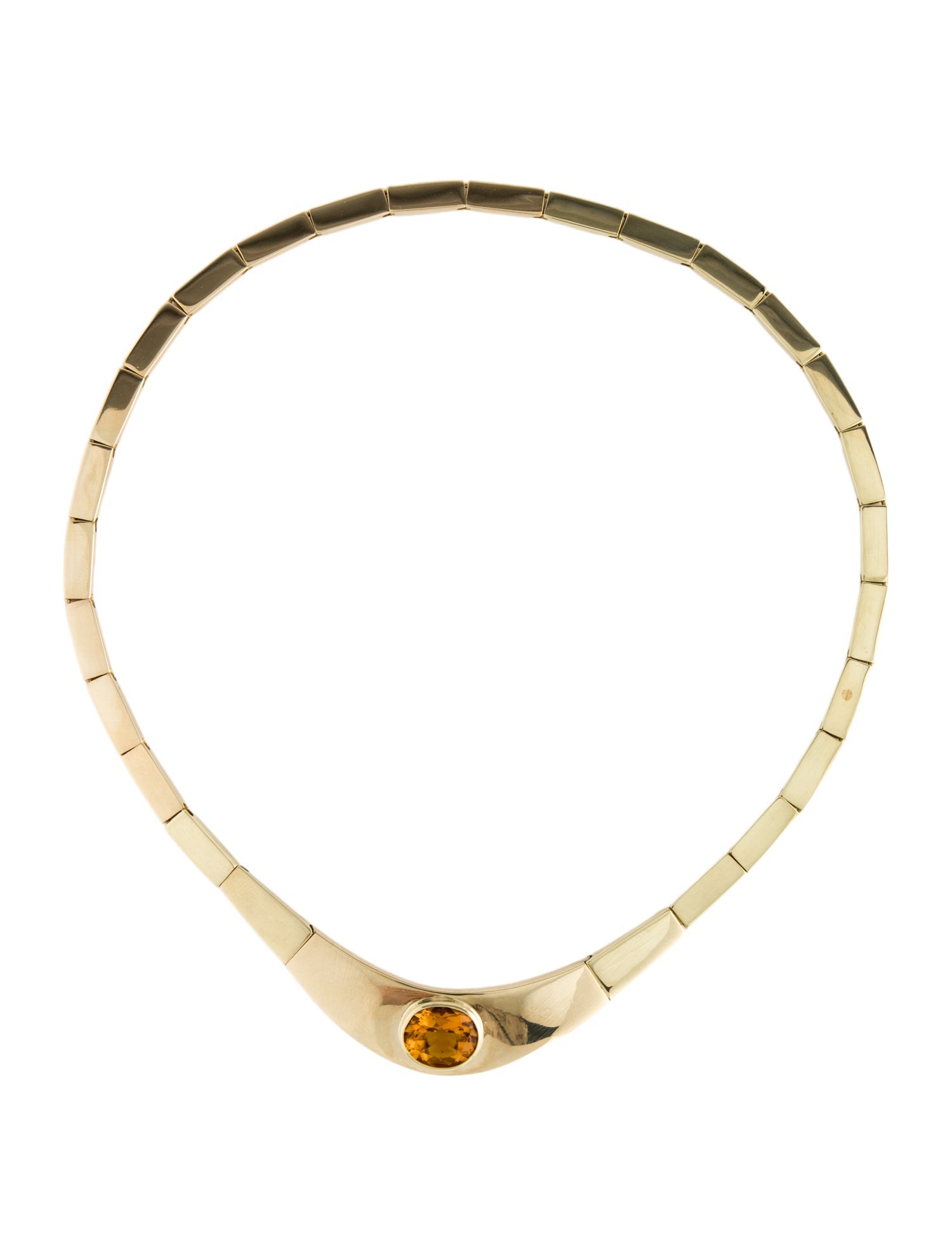 Necklace 14K Citrine Collar