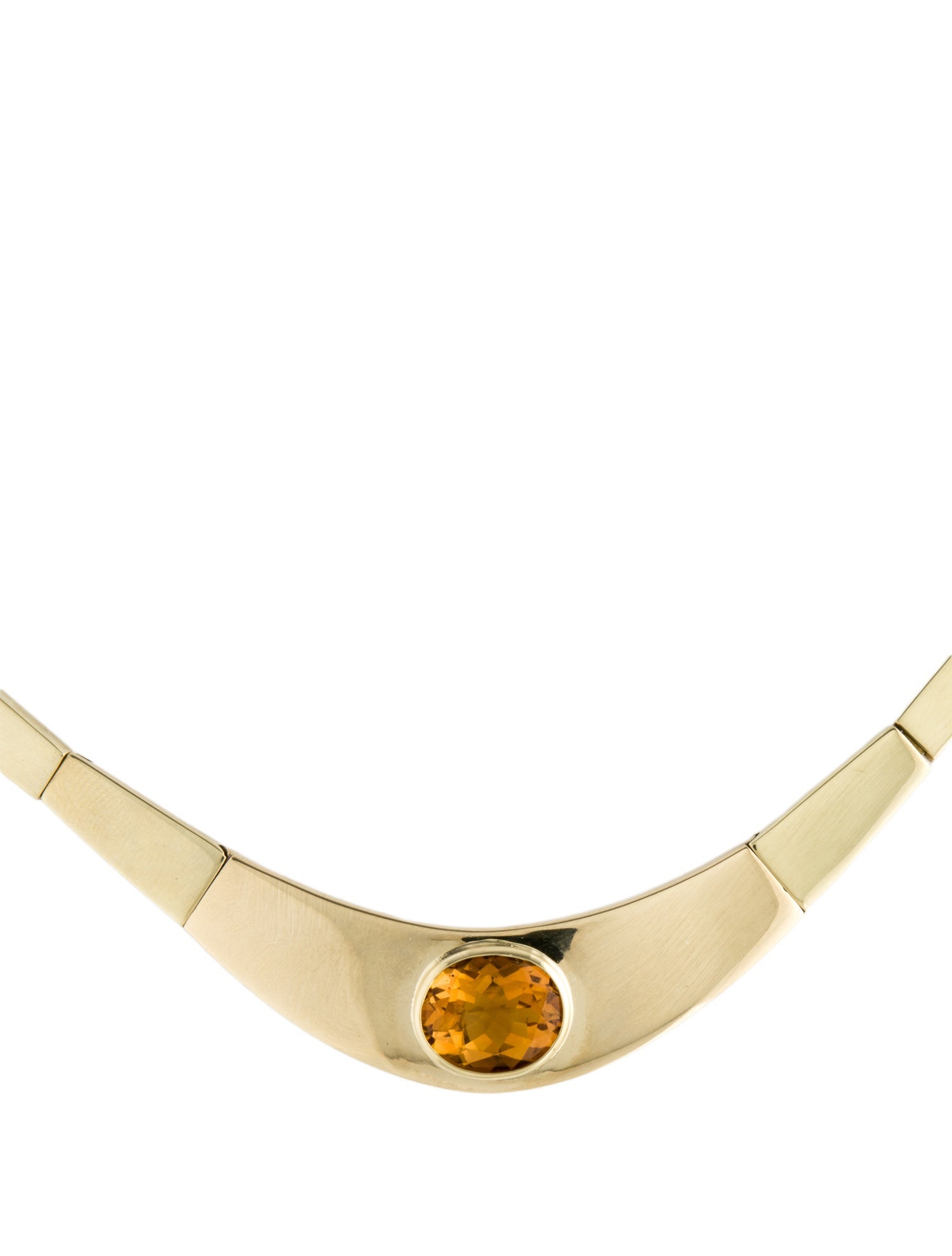 Necklace 14K Citrine Collar