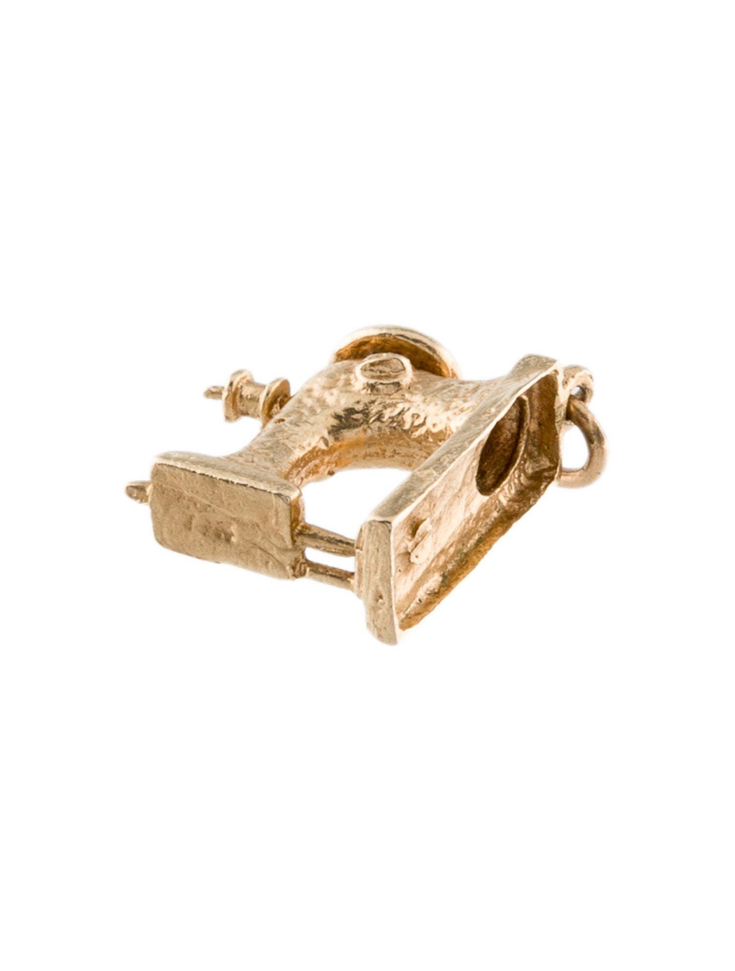 Necklace Vintage 14K Sewing Machine Pendant