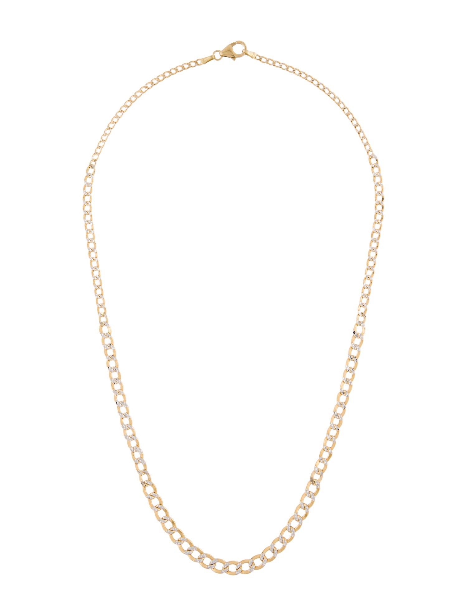 Necklace 14K Two-Tone Curb Chain
