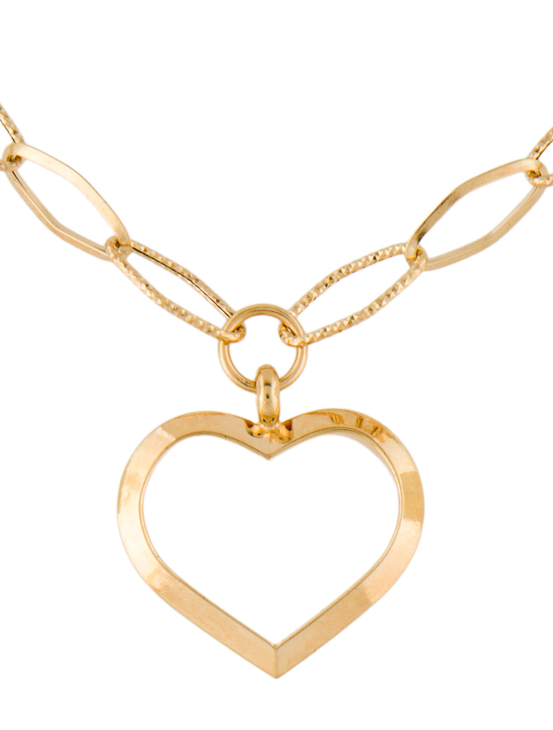 Necklace 14K Heart Chain Pendant