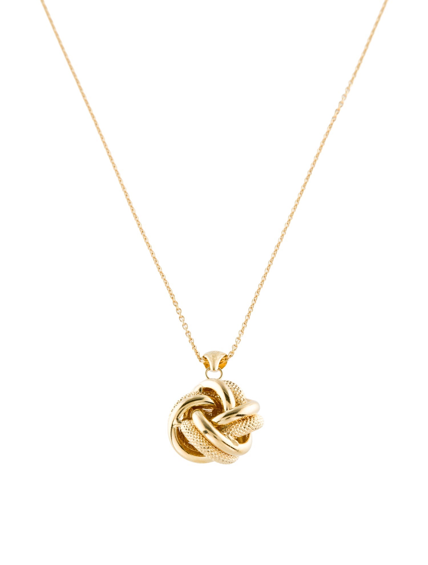 Necklace 14K Love Knot Pendant