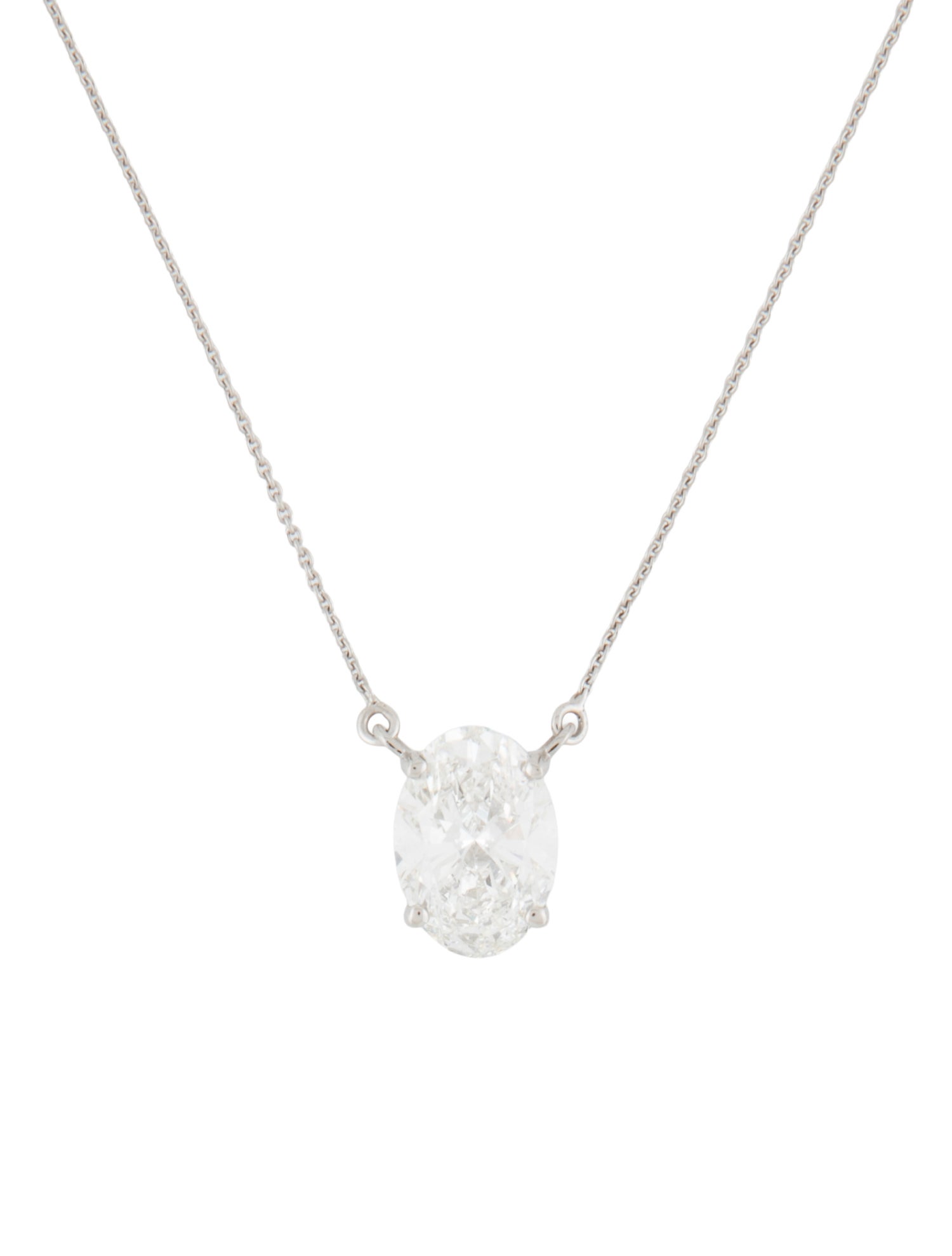 Necklace Platinum 5.03ct Lab-Grown Diamond Solitaire