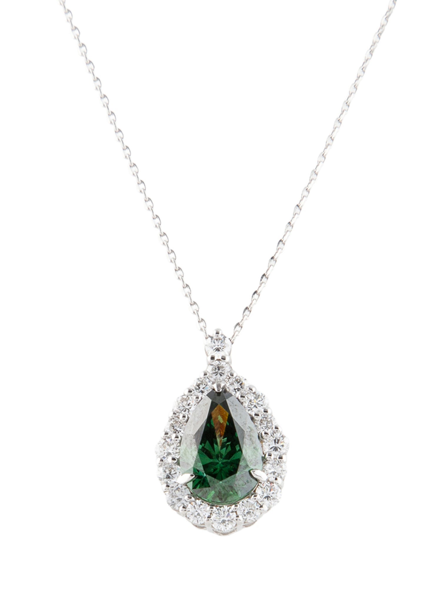 Necklace 14K 1.55ct Lab-Grown Diamond Pendant