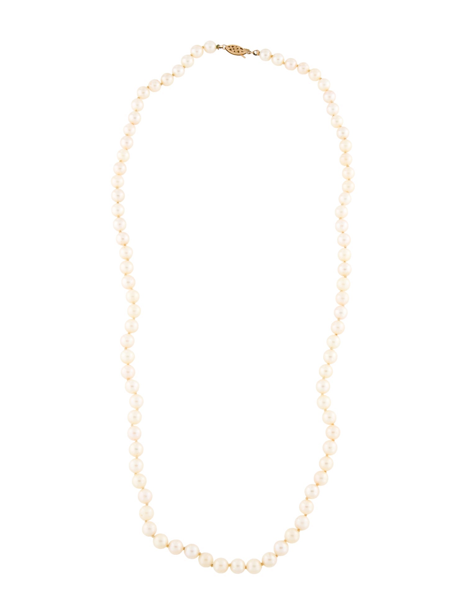 Necklace 14K Pearl Strand Necklace