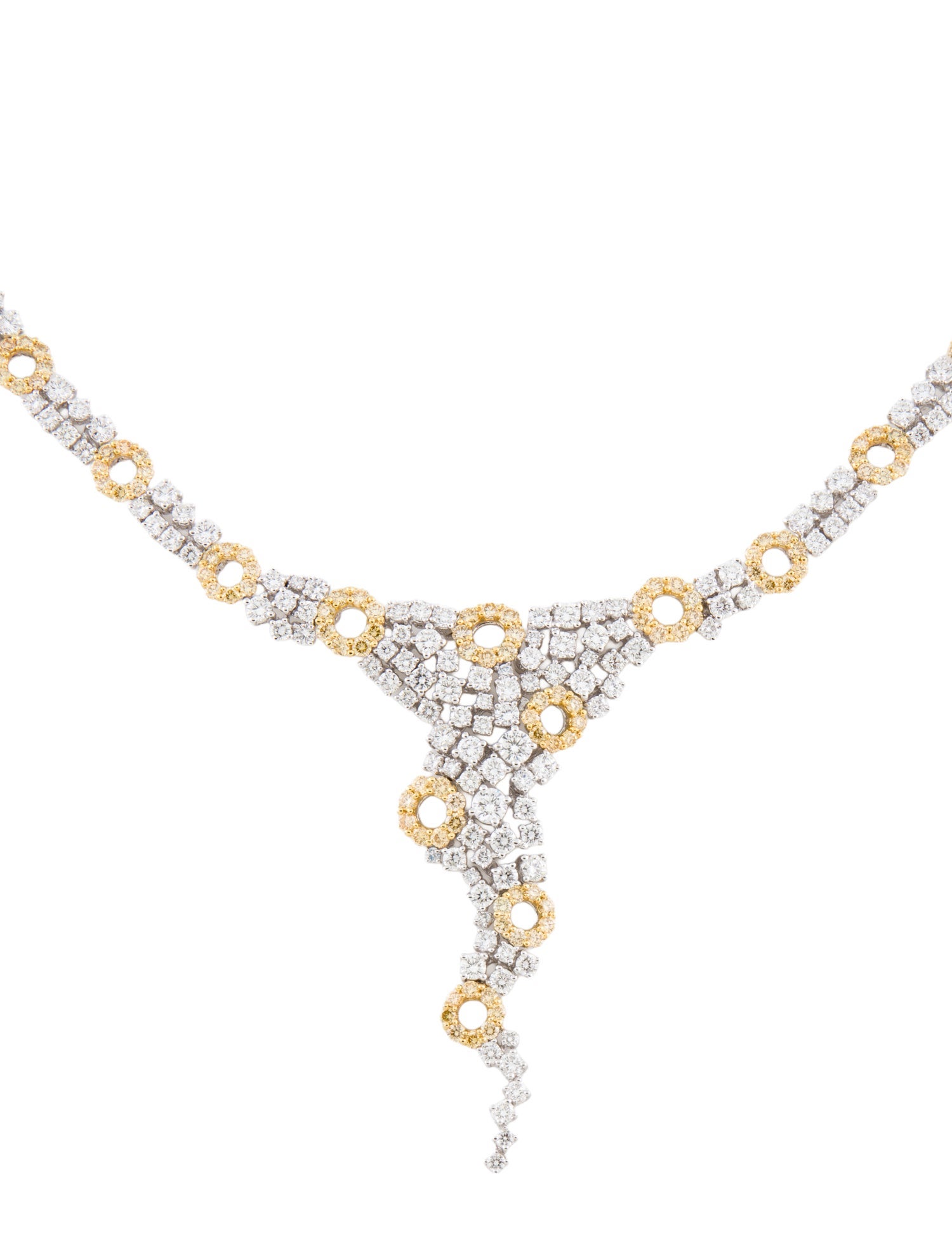 Necklace 18K 12.64ctw Diamond Collar