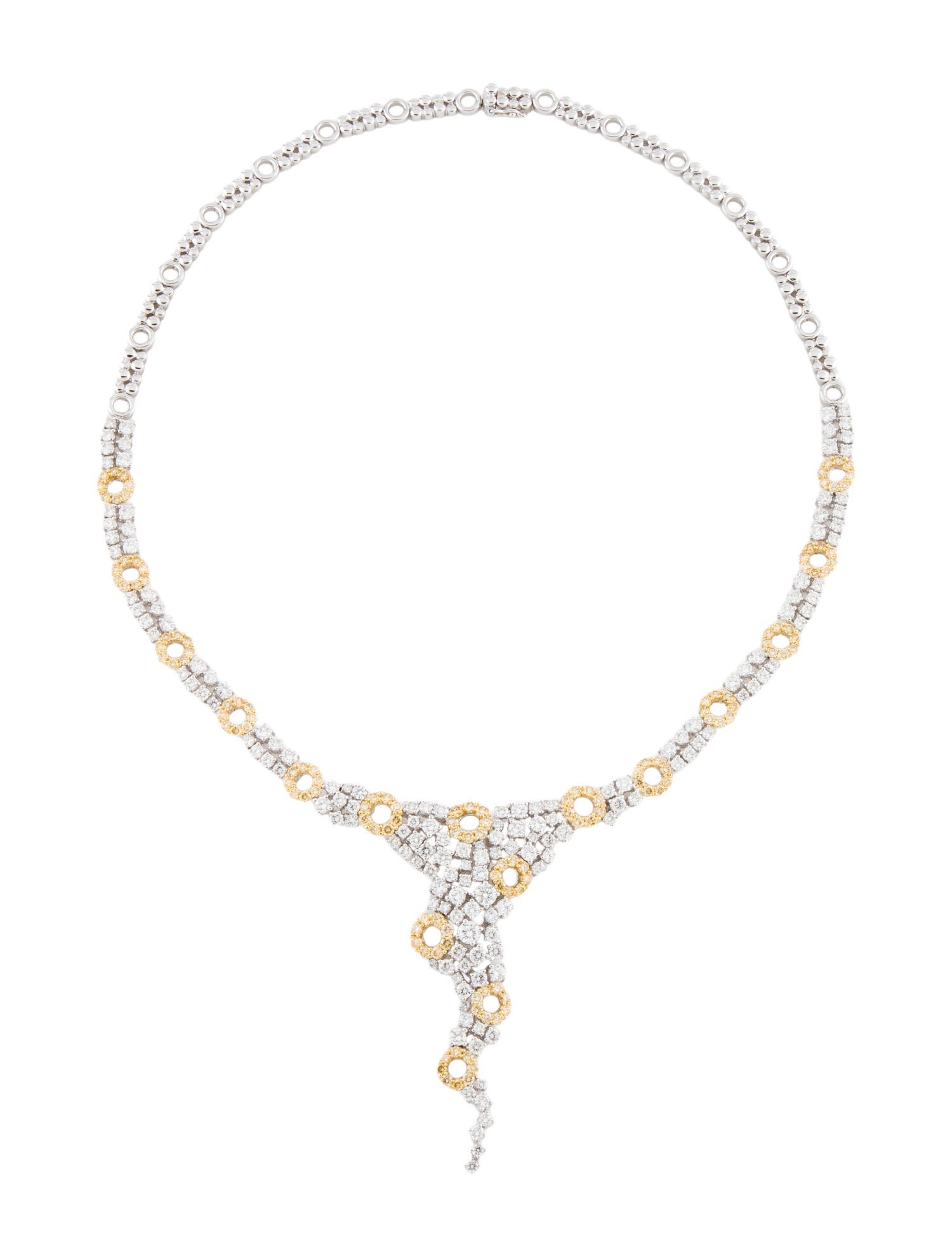 Necklace 18K 12.64ctw Diamond Collar