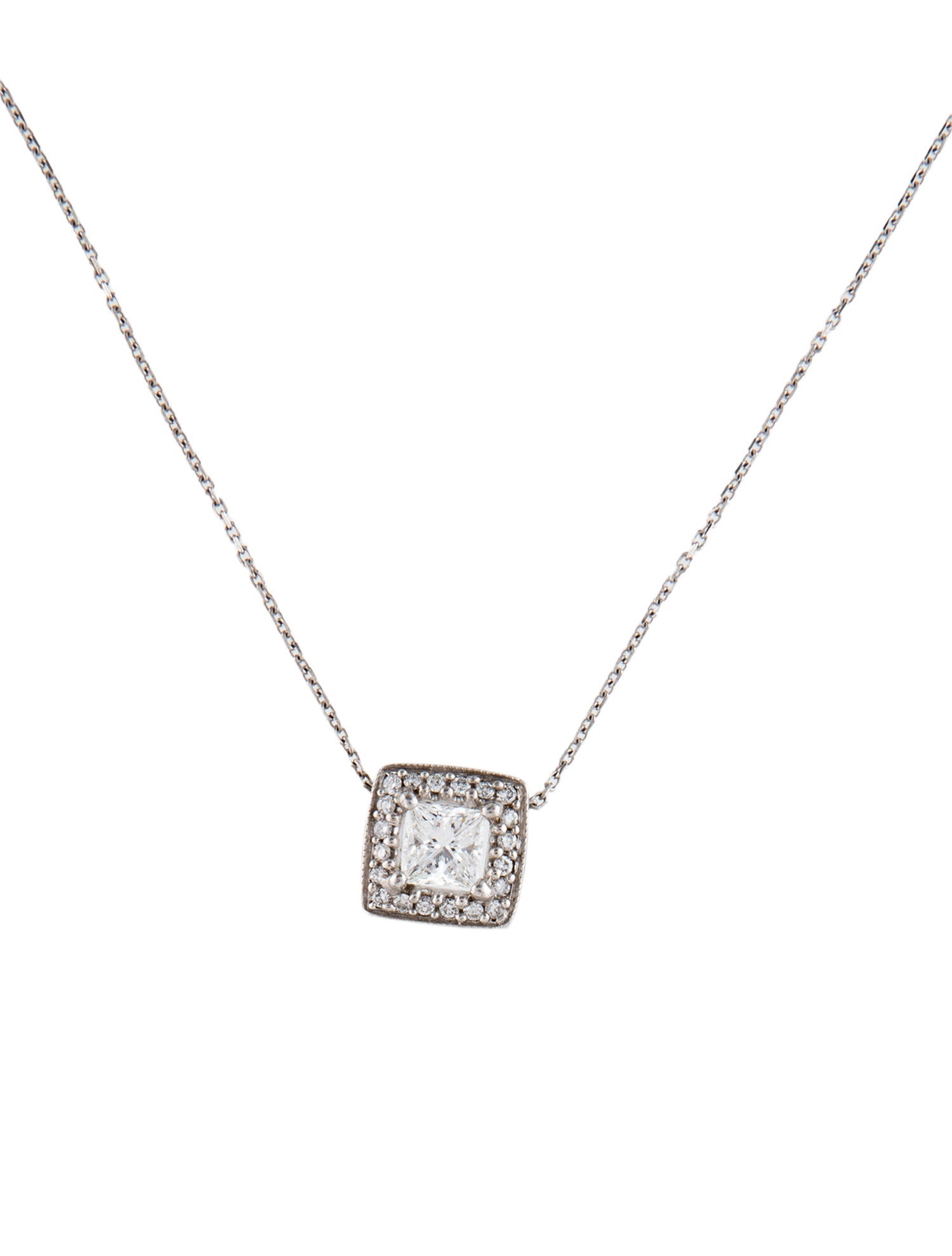 Necklace 14K 1.03ctw Diamond Pendant