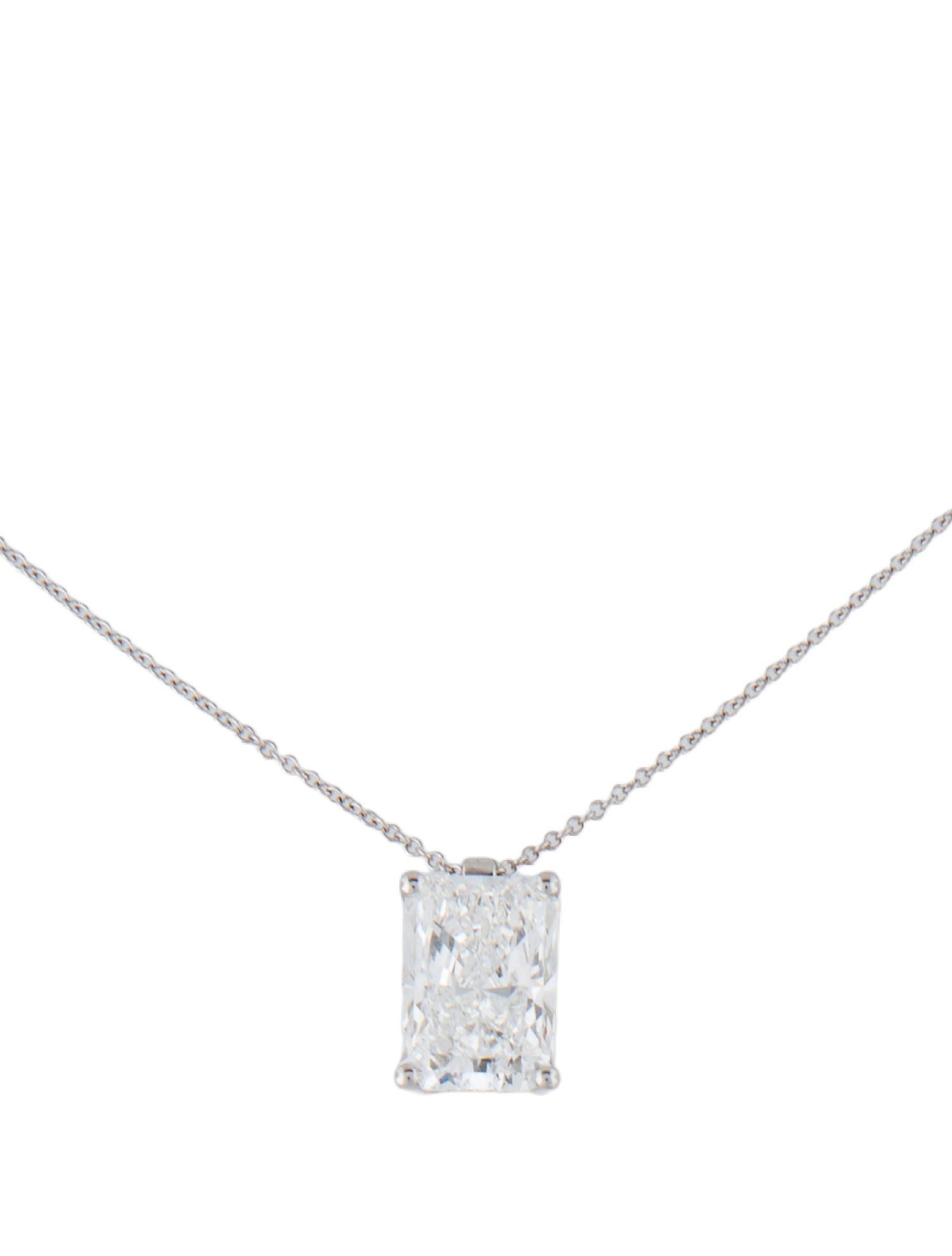 Necklace 14K 5.02ct Lab-Grown Diamond Pendant