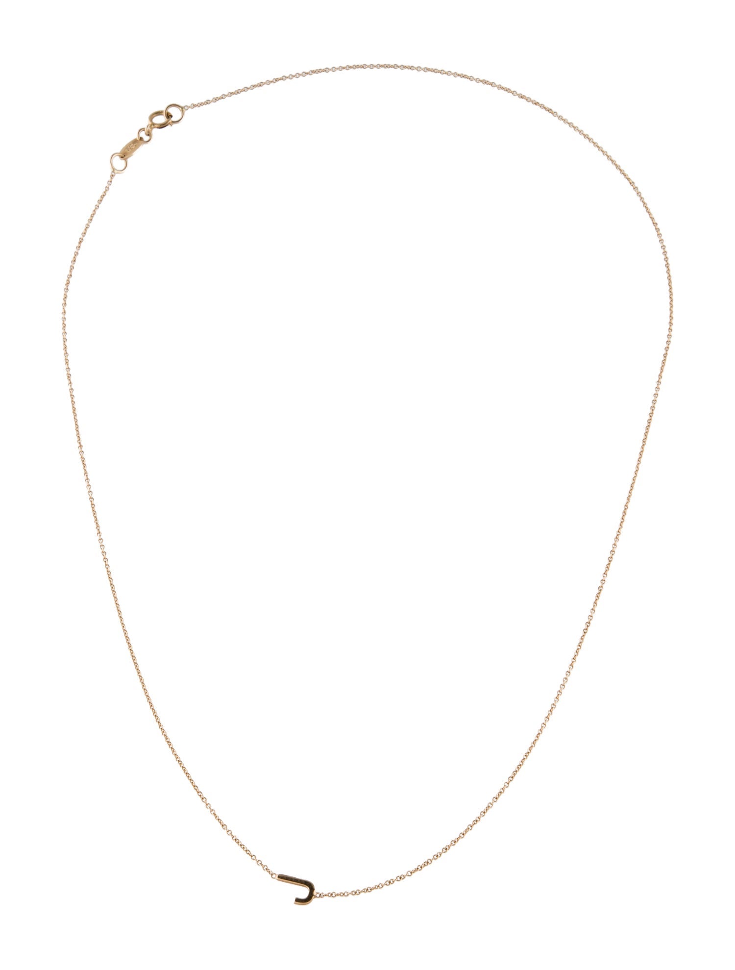 Necklace 14K "J" Cable Link Chain