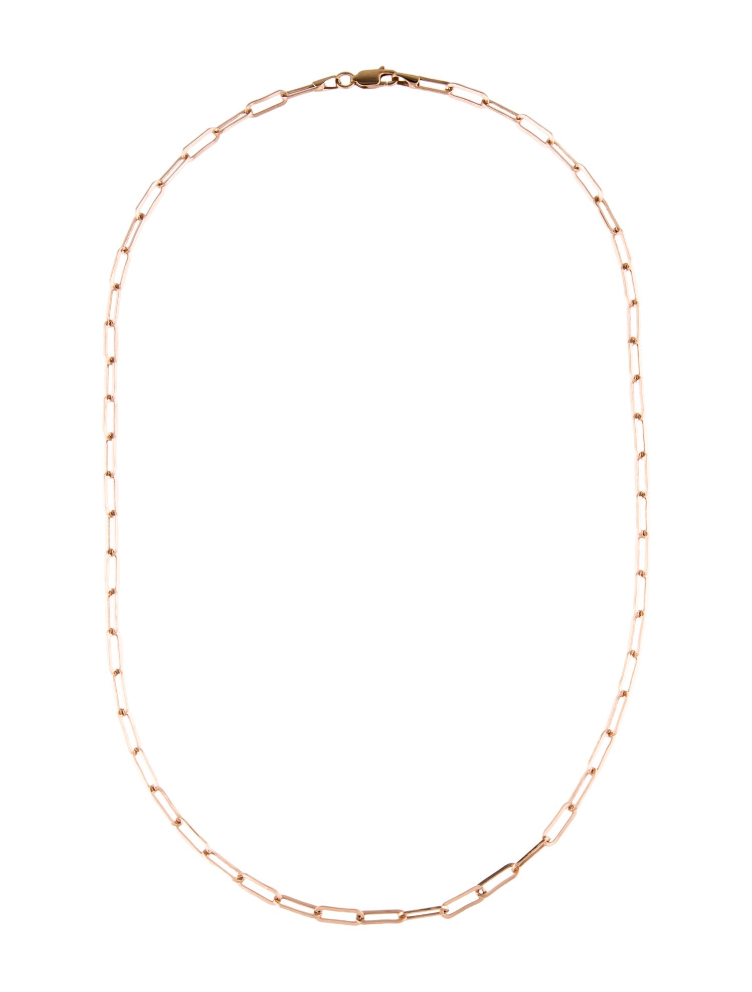 Necklace 14K Paper Link Chain