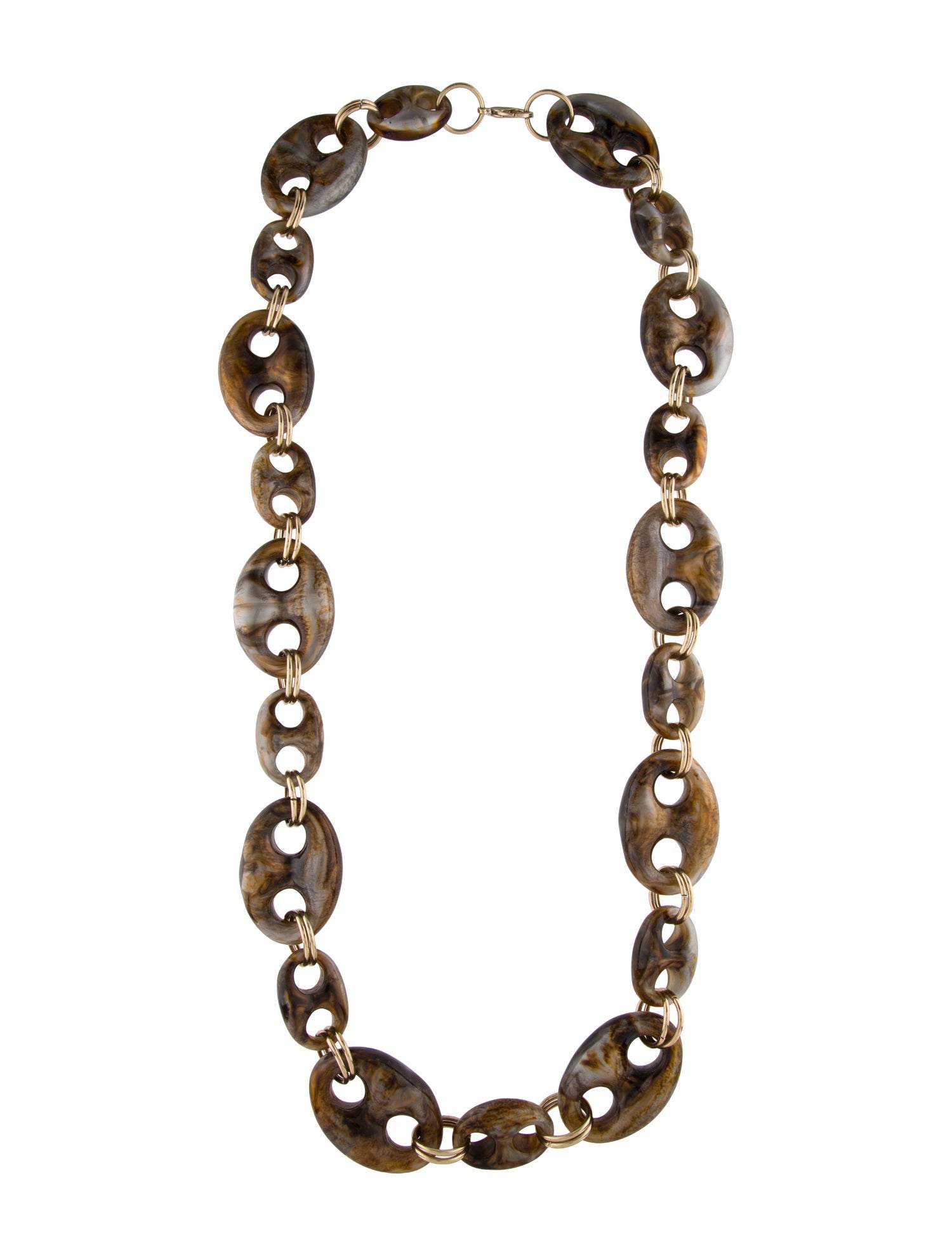 Necklace Resin Long Chain