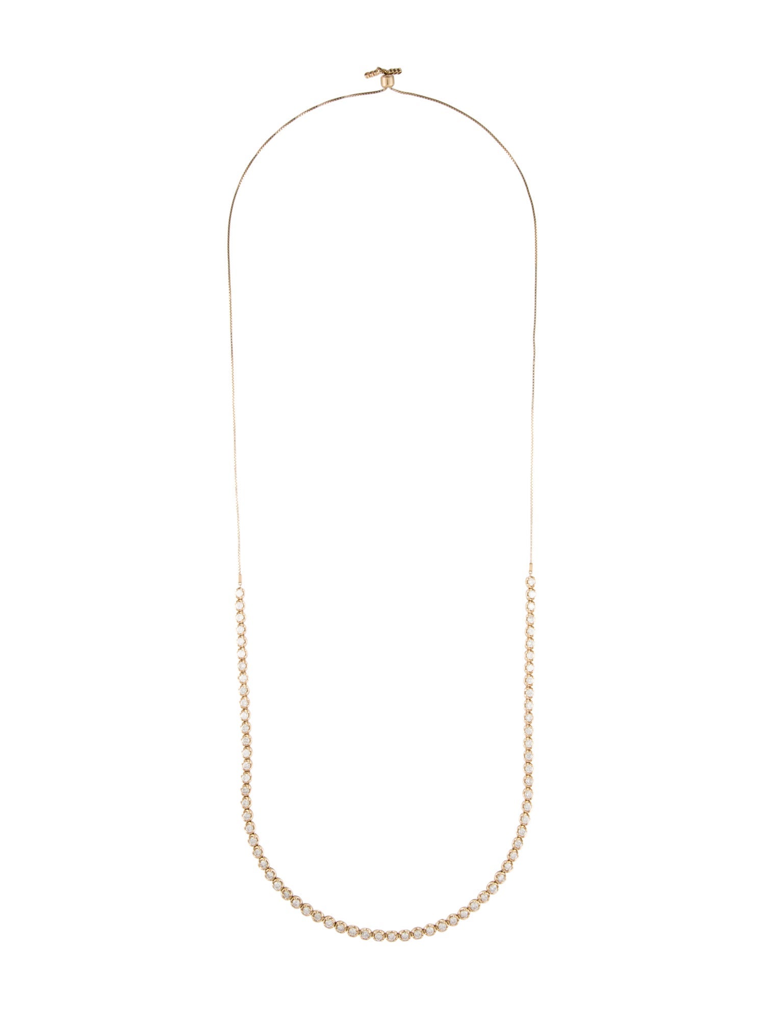 Necklace 14K 6.56ctw Diamond Adjustable Link
