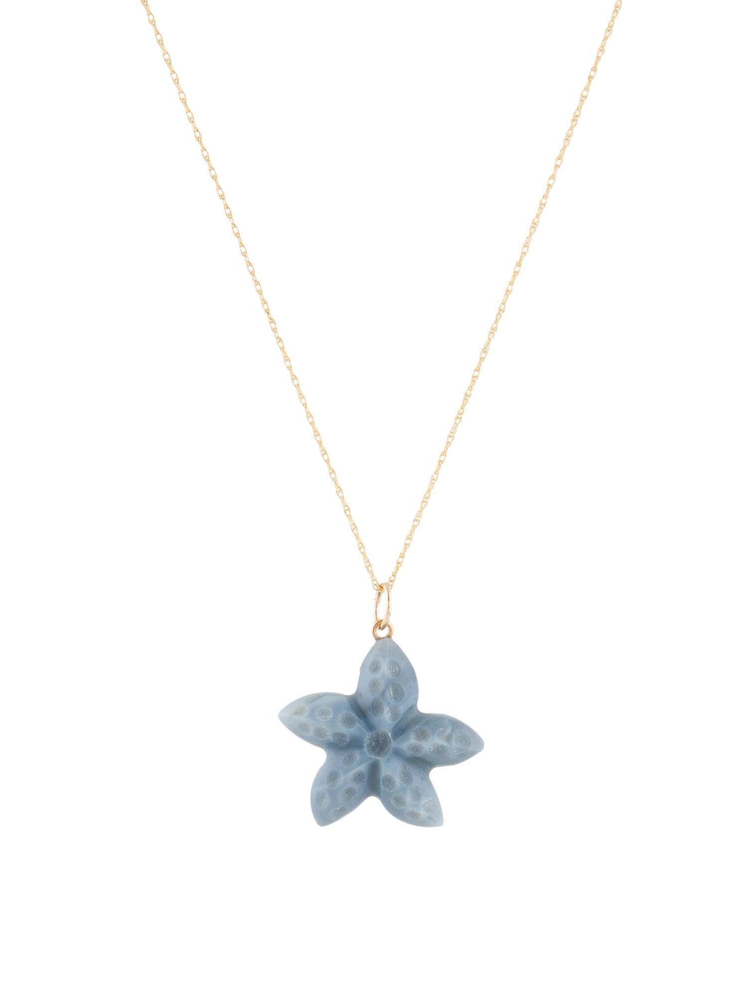Necklace 14K Opal Starfish Pendant