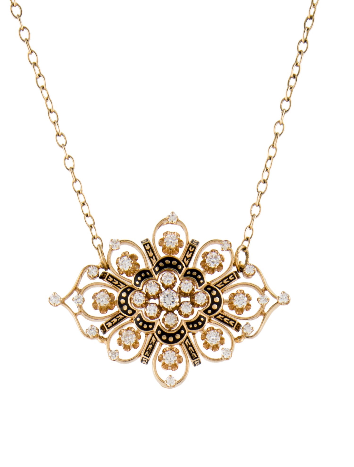 Necklace 14K 1.50ctw Diamond Pendant